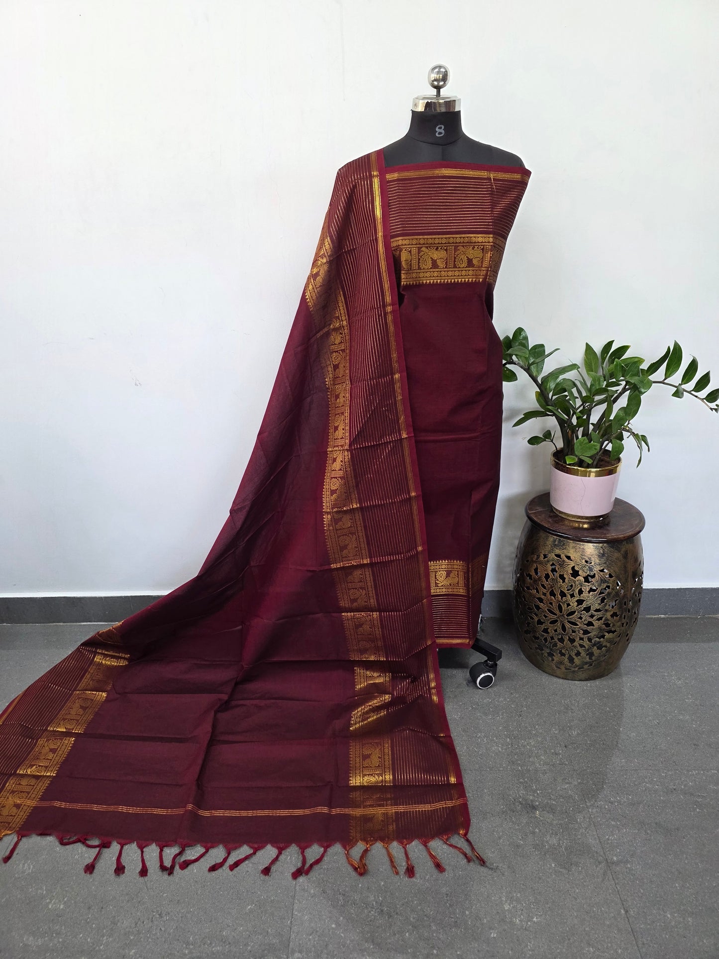 Premium chettinadu cotton salwar set -Ck242