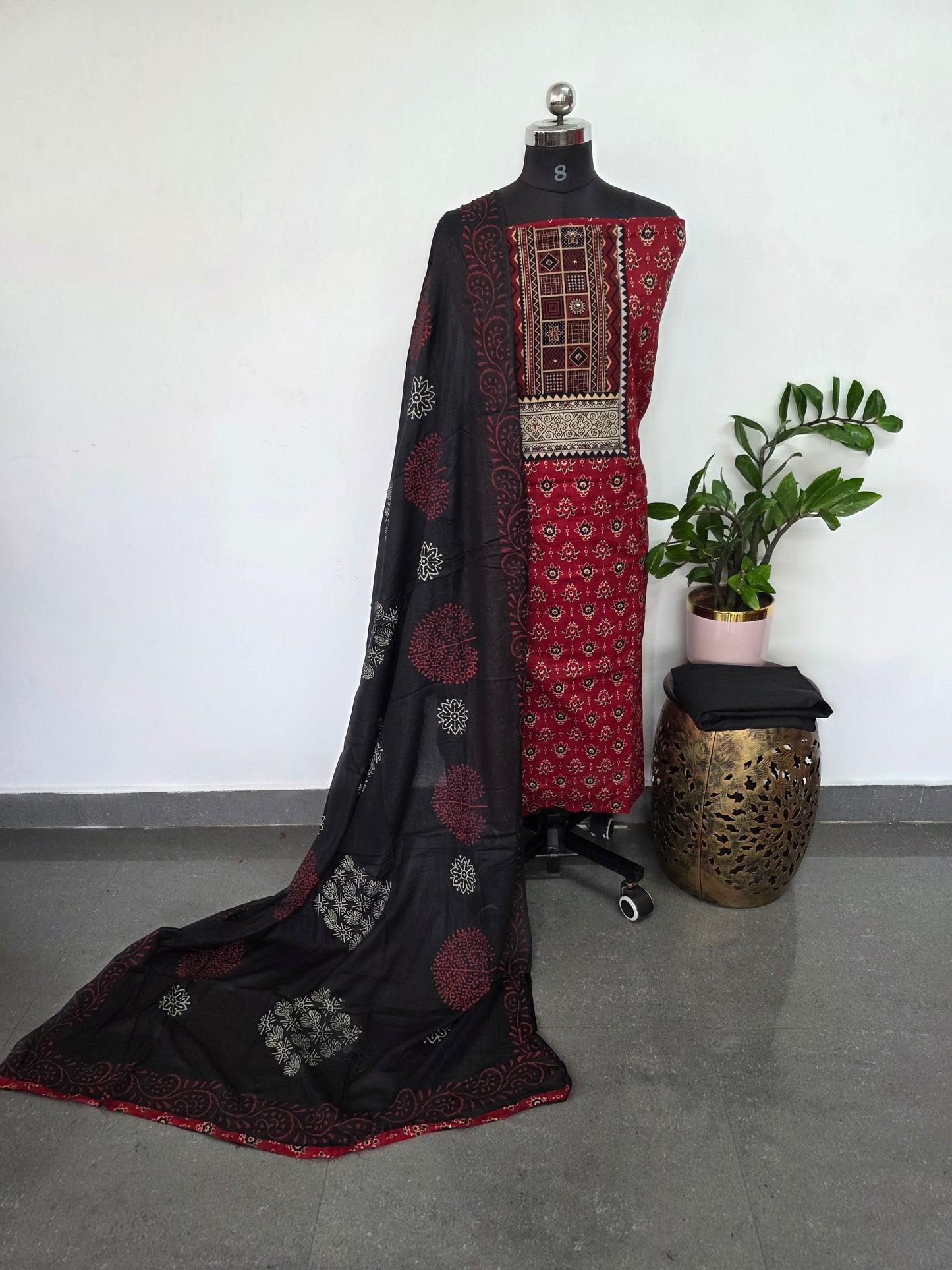 Ajrakh cotton set - BA274