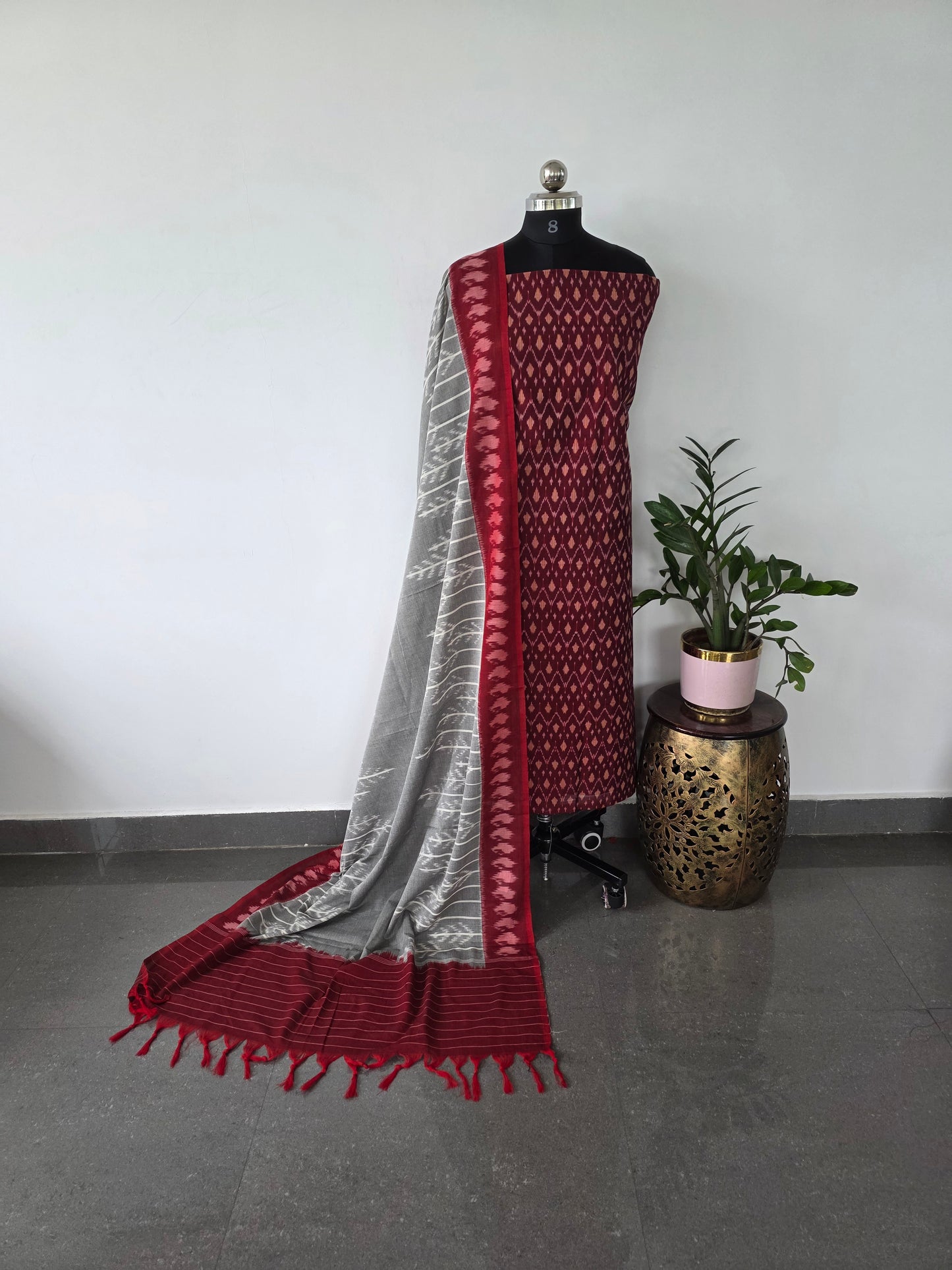 Mercerised silk cotton set-me17