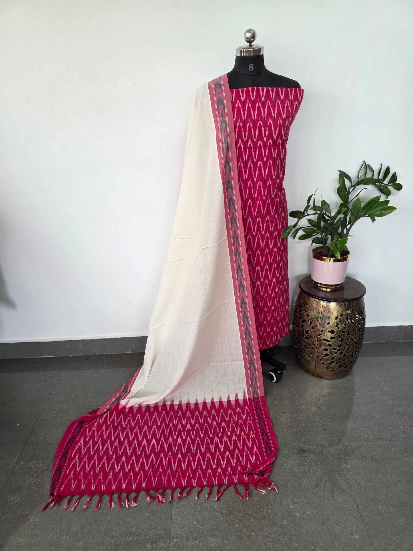 Pochampally ikkat cotton set - KK163