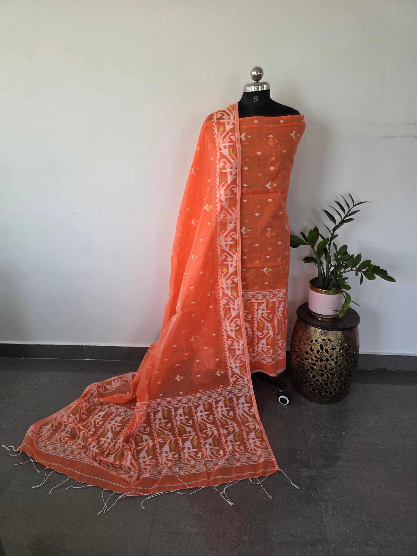 Jamdhani silk cotton set - FQ8