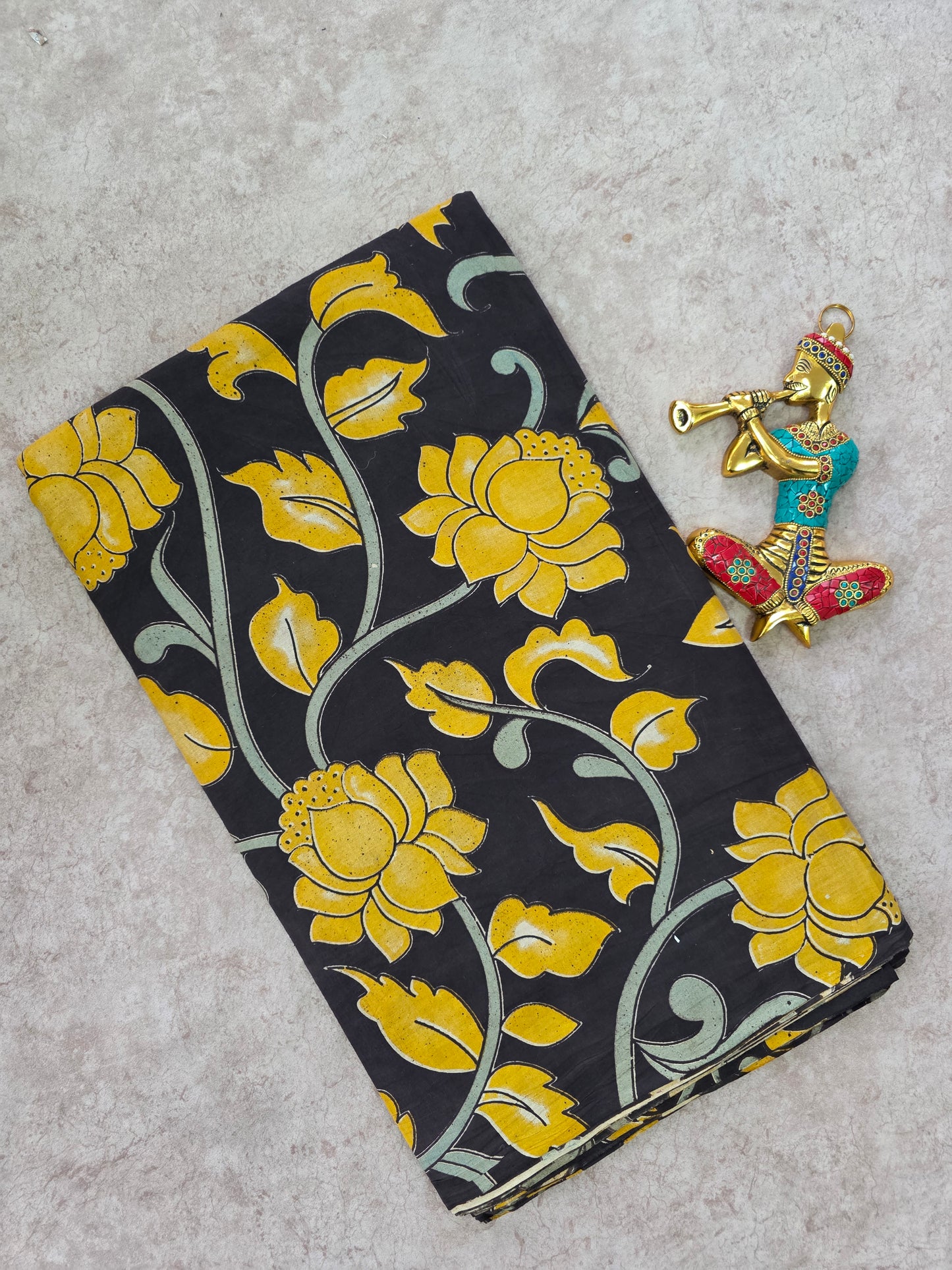 Pure kalamkari cotton running material (0.5mtr)-DK149