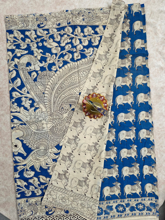 Pure kalamkari cotton saree - 9