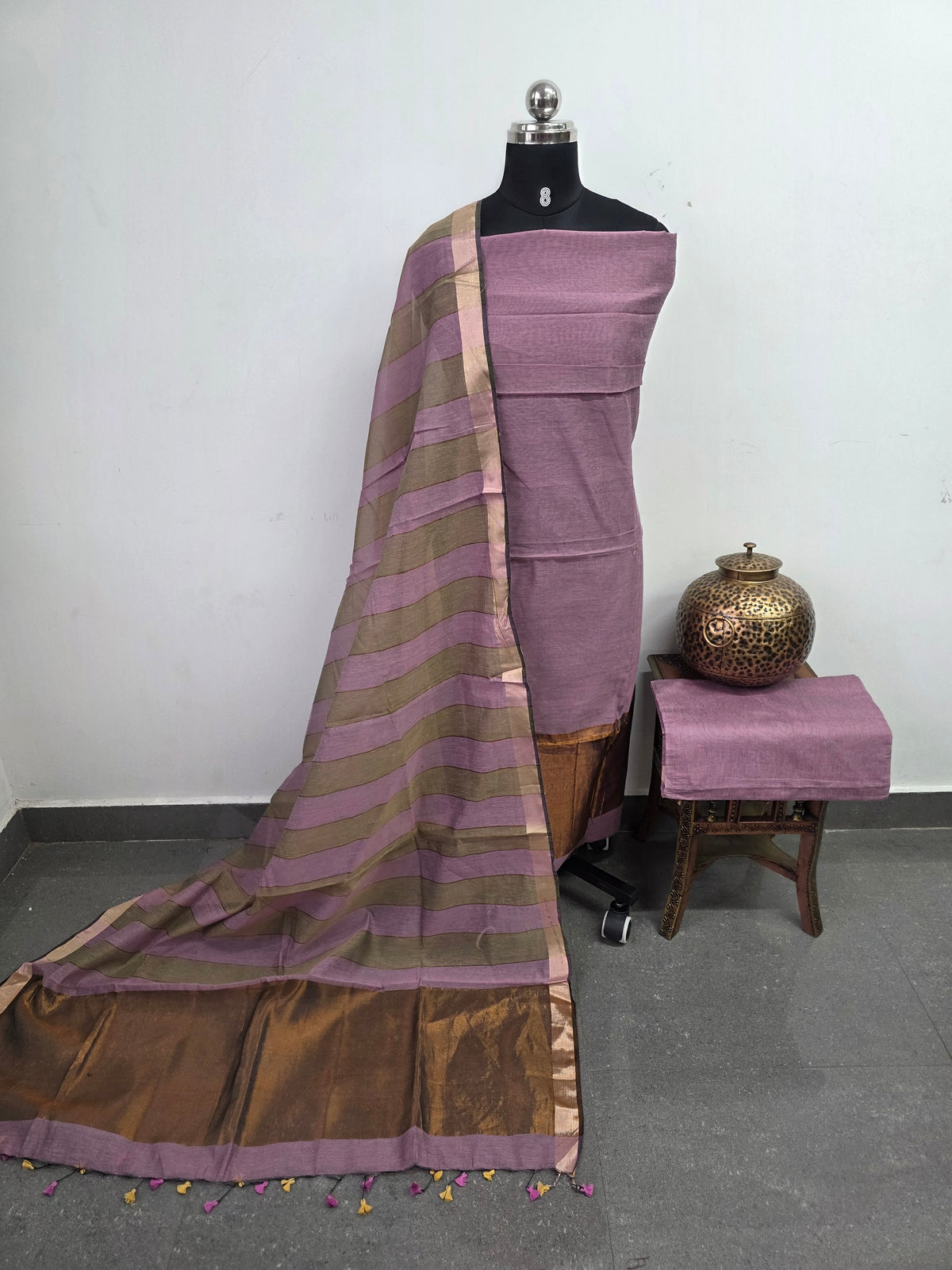 Semi Maheshwari silk cotton set-SM344