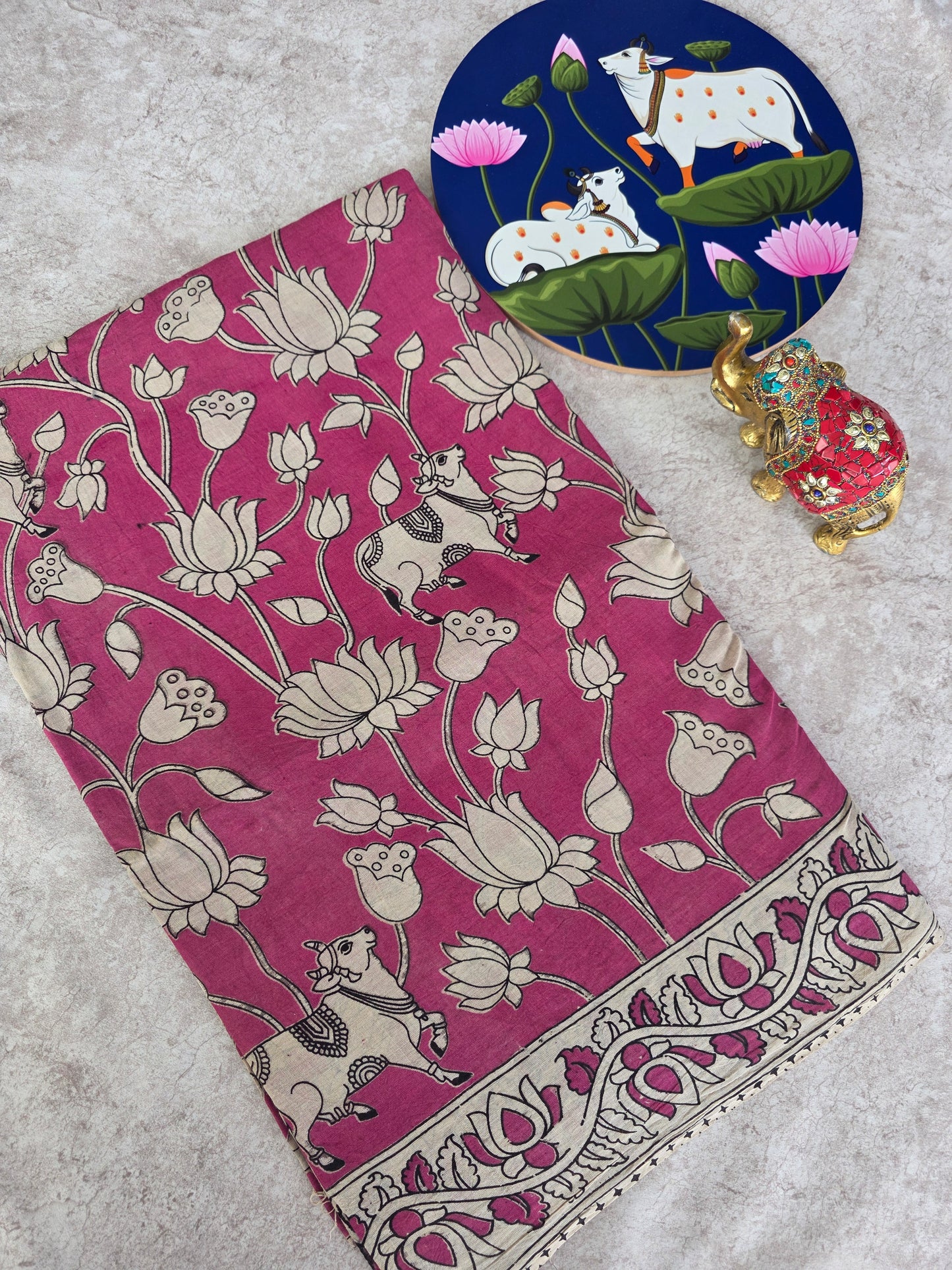 Pure kalamkari cotton saree  - KS9