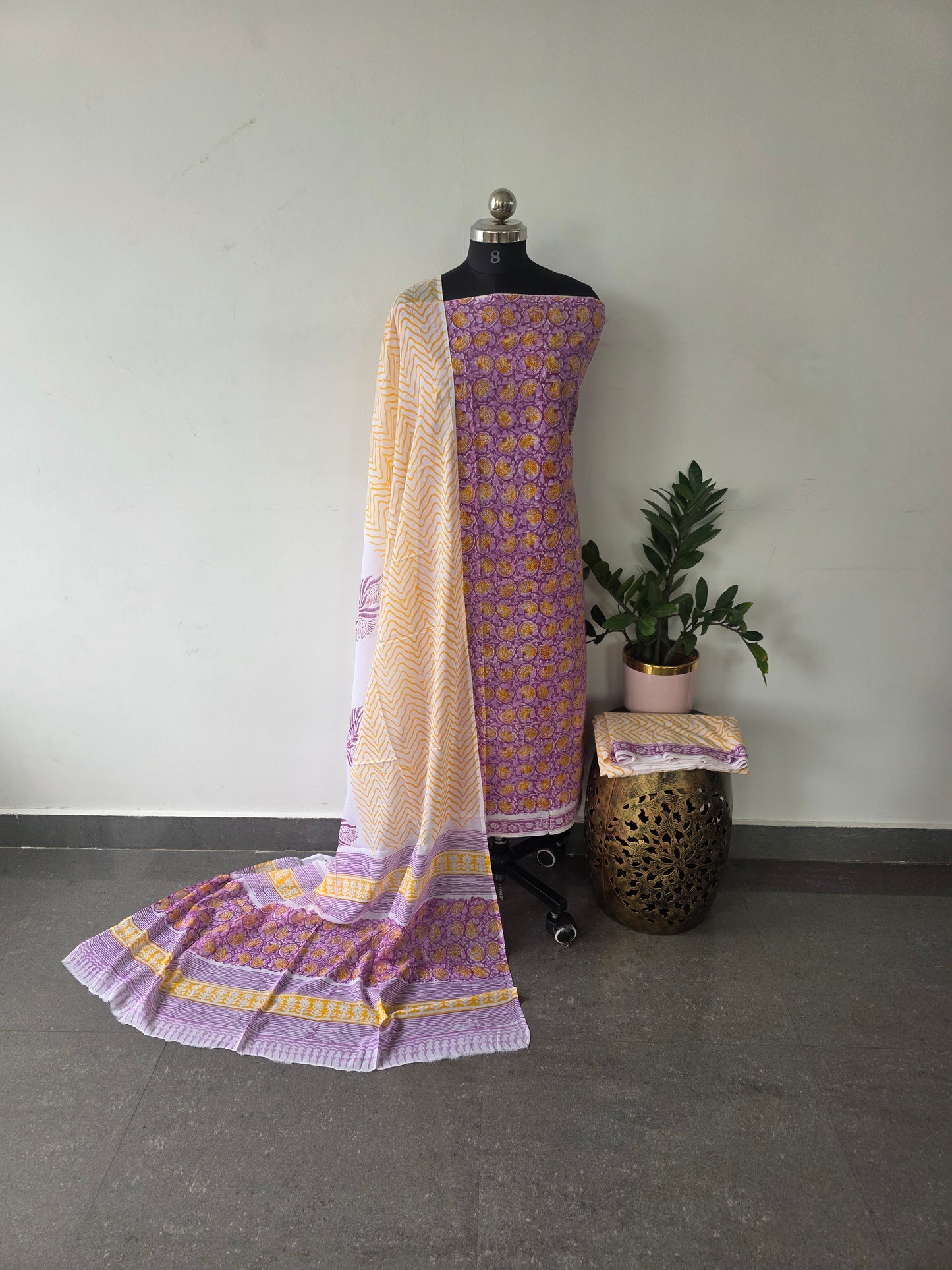 Jaipuri handblock cotton set - Ja3