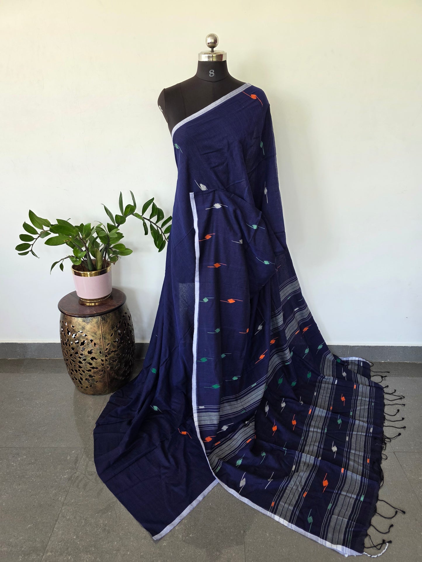 Malai cotton West Bengal saree - BB613