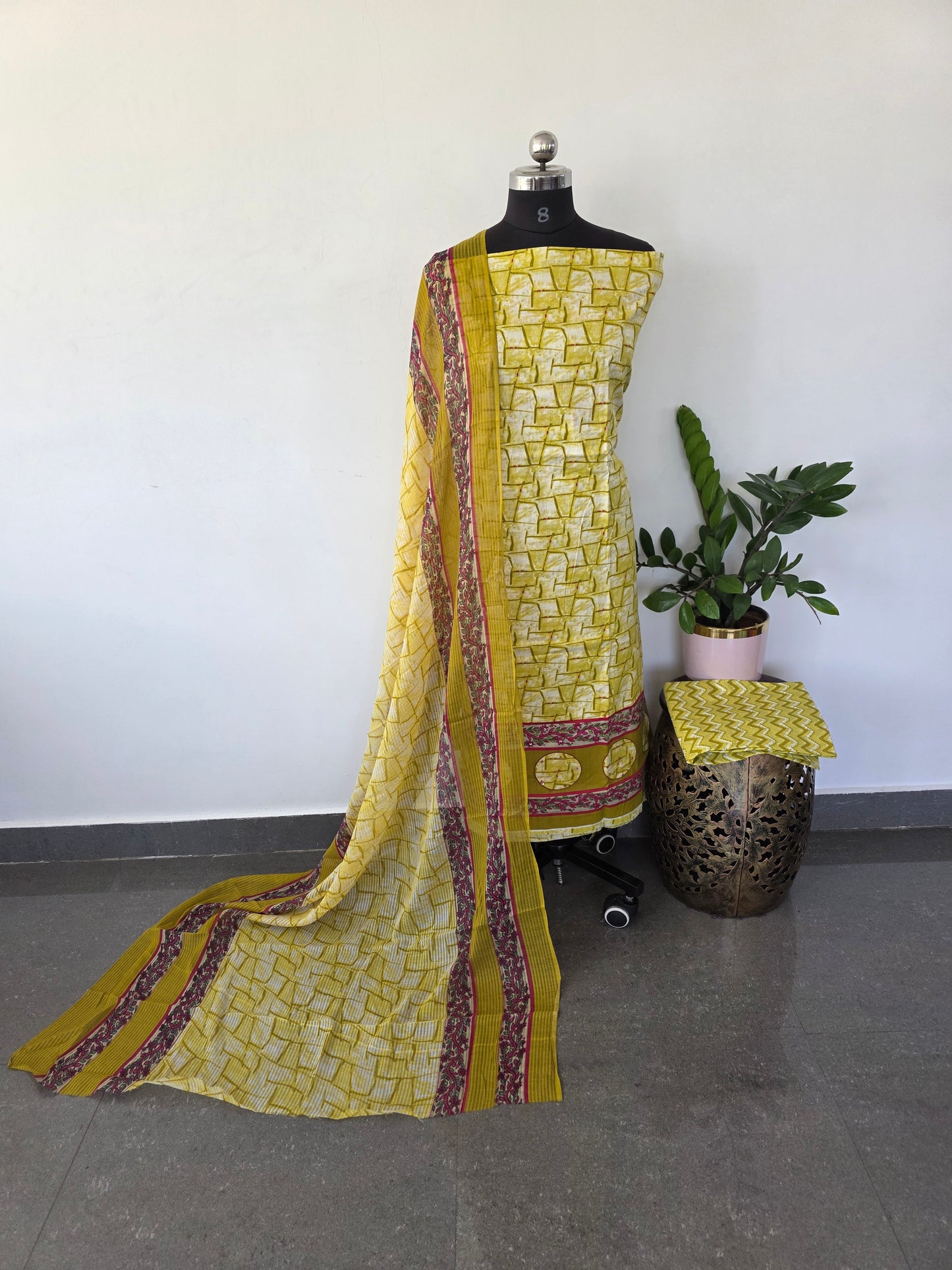 Regular/office wear pure cotton set - RWW4