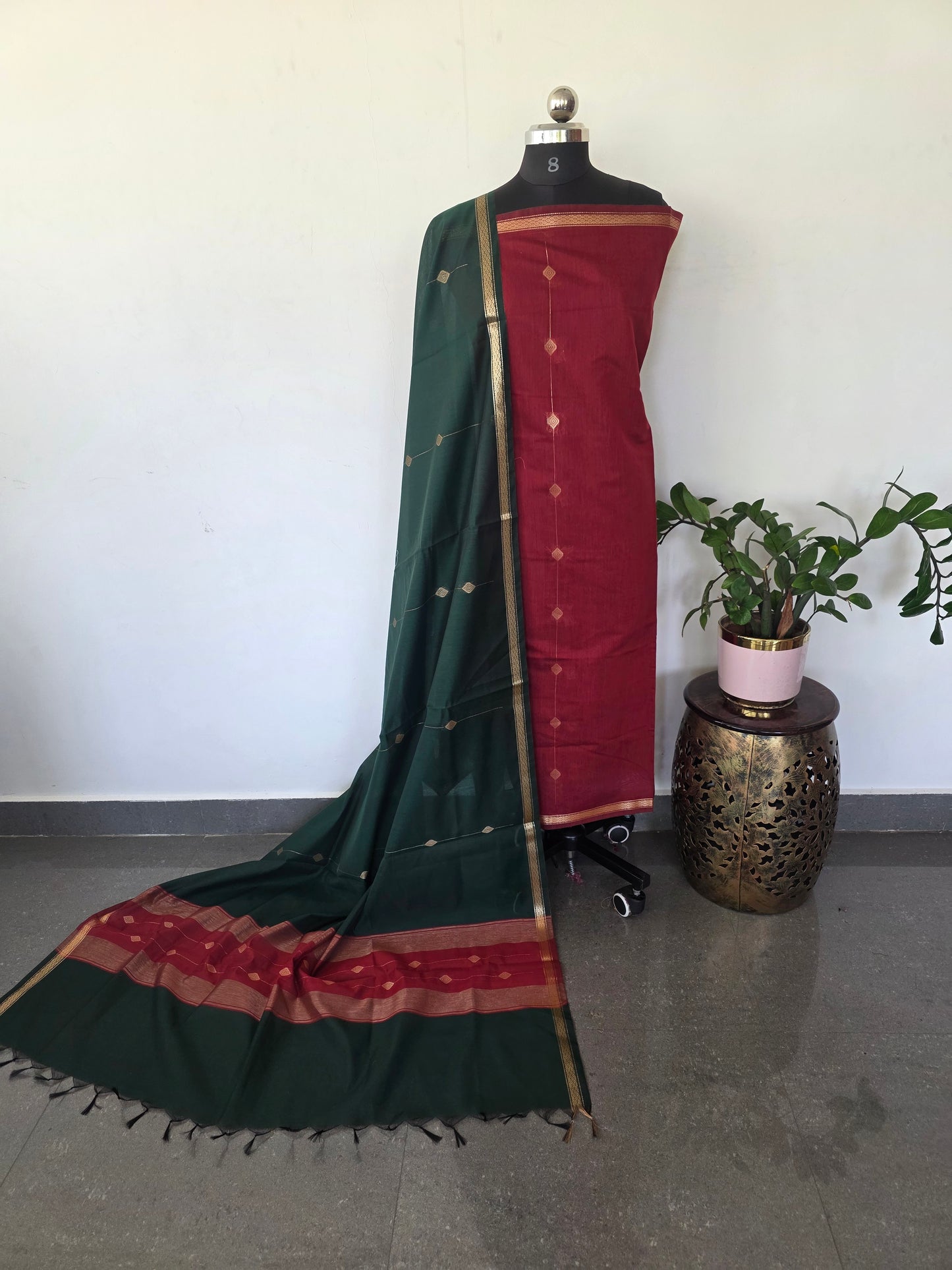 Semi Maheshwari silk salwar set - SM160