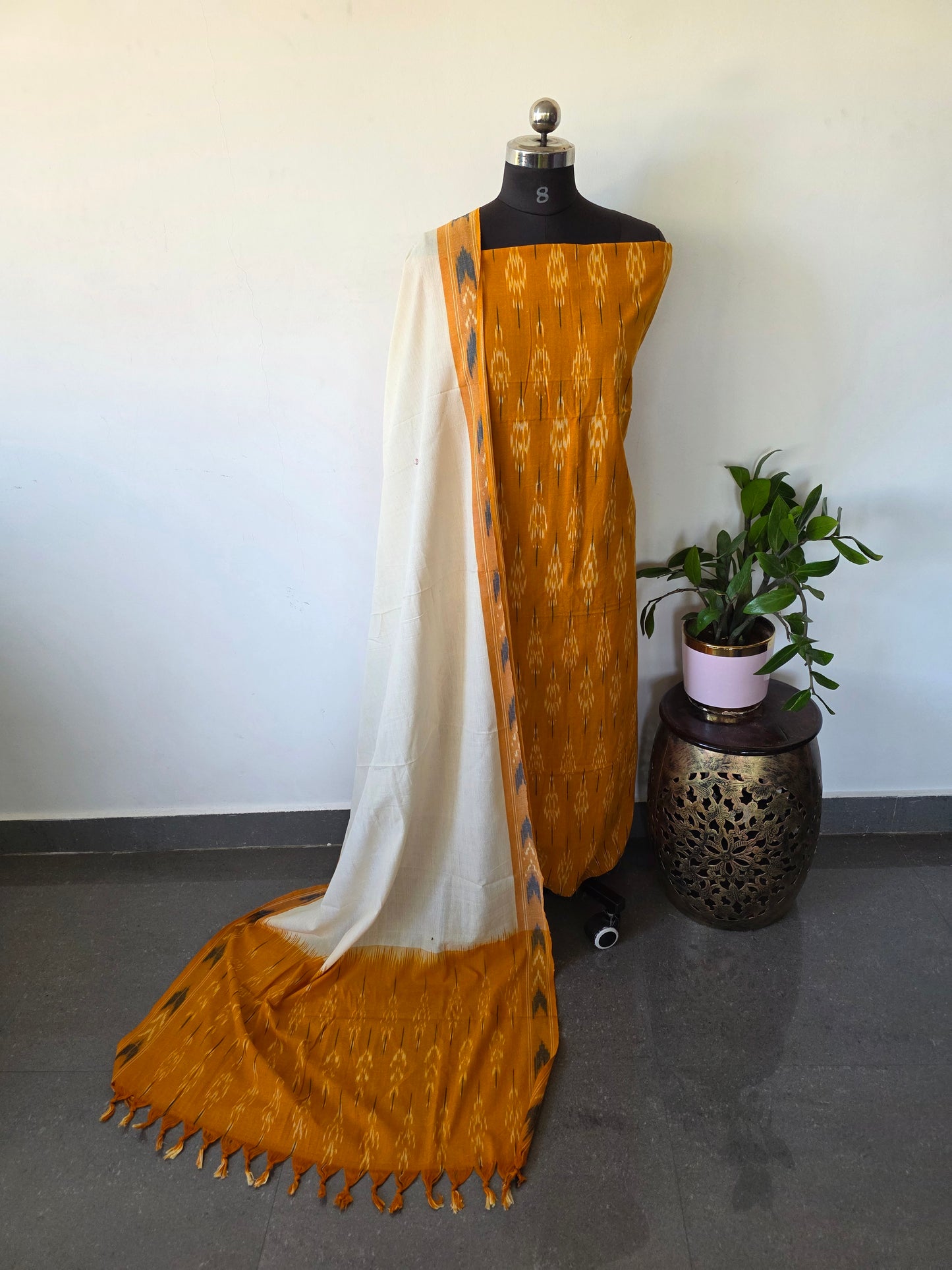 Pochampally ikkat cotton set - KK91