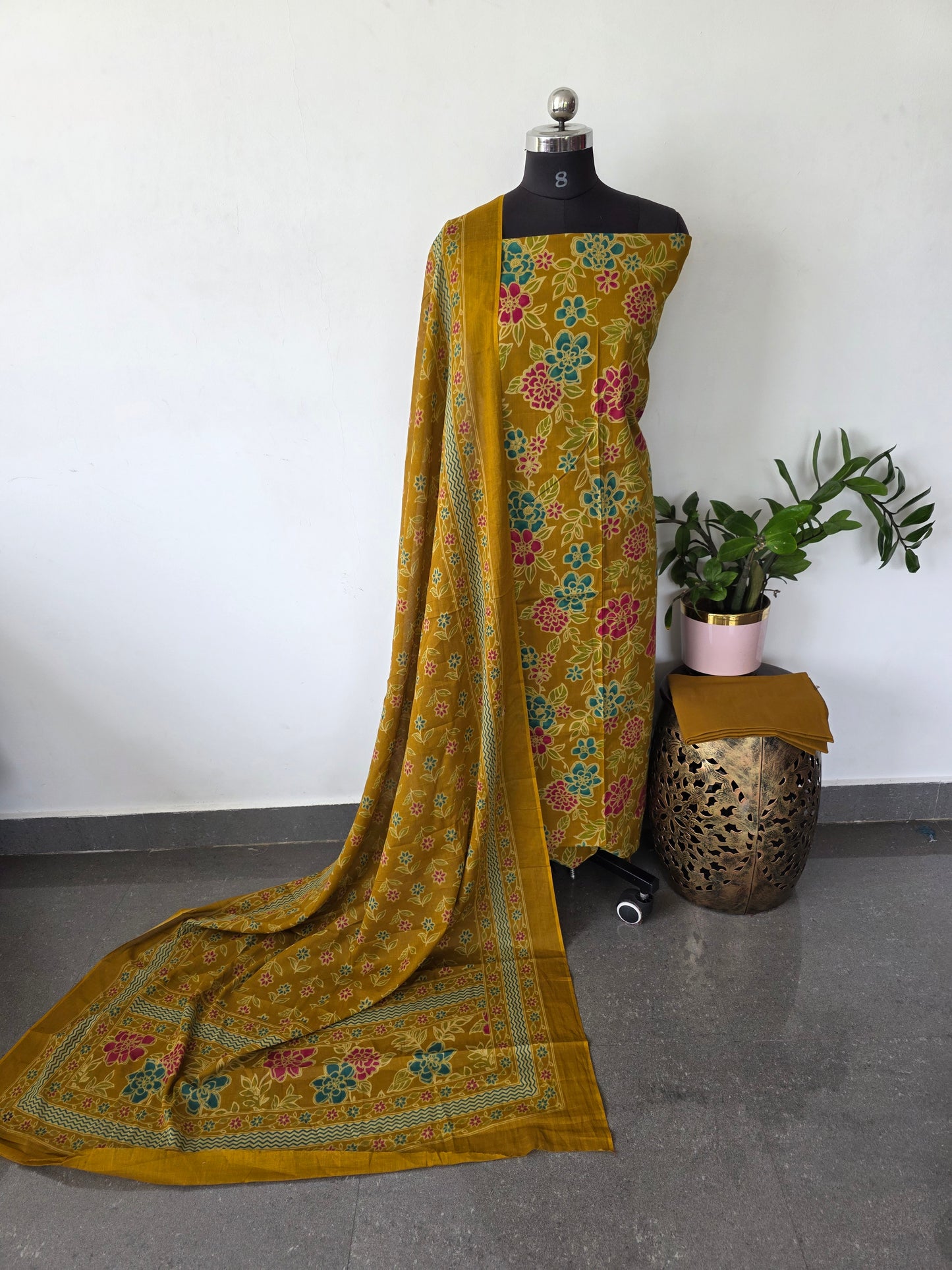Jaipuri pure cotton salwar set - JA853