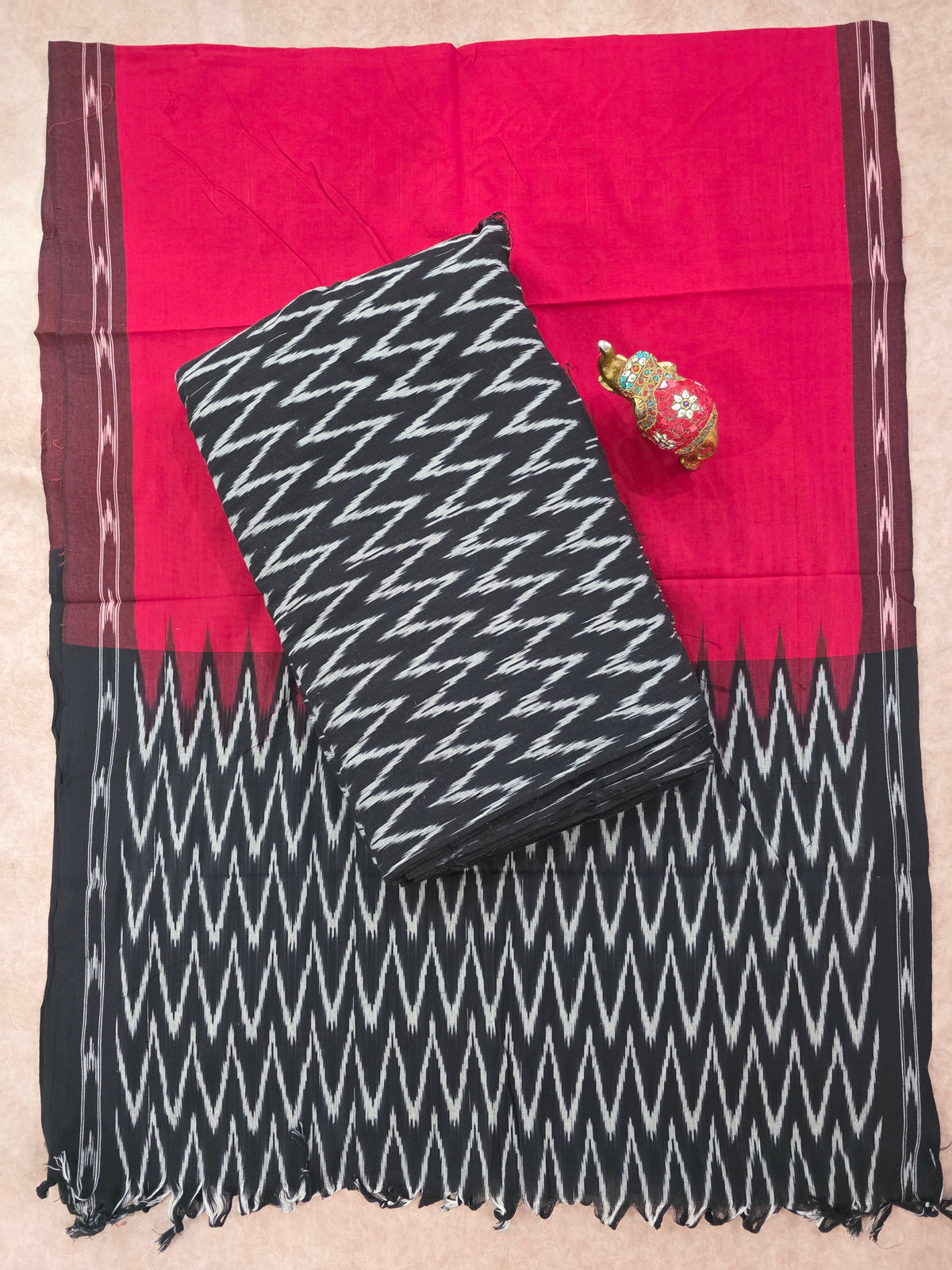 Pochampally ikkat cotton set -WW323