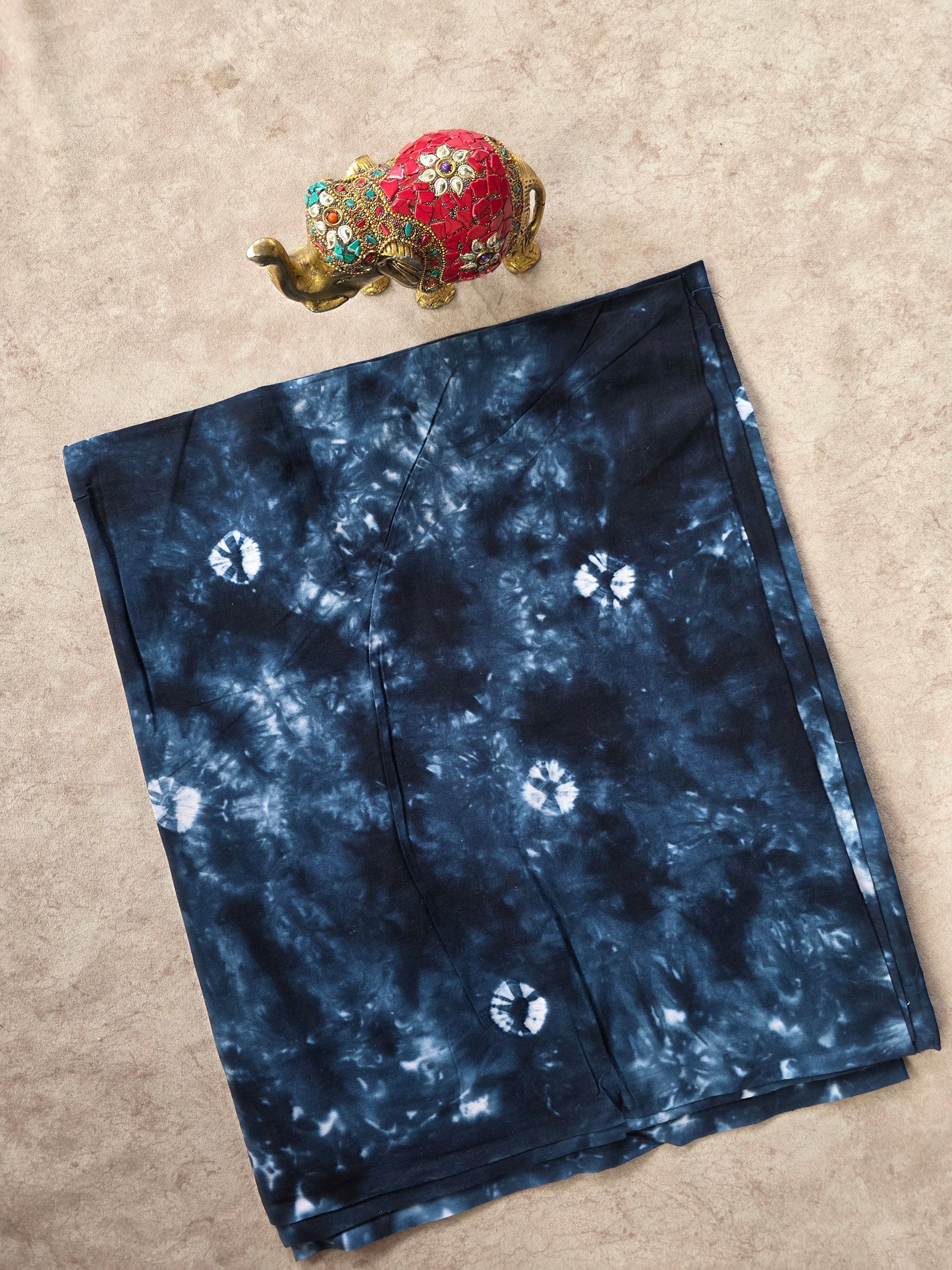 Tie & dye Batik Nighty/ Kaftan fabric ( approx 3 mtrs ) - NF69