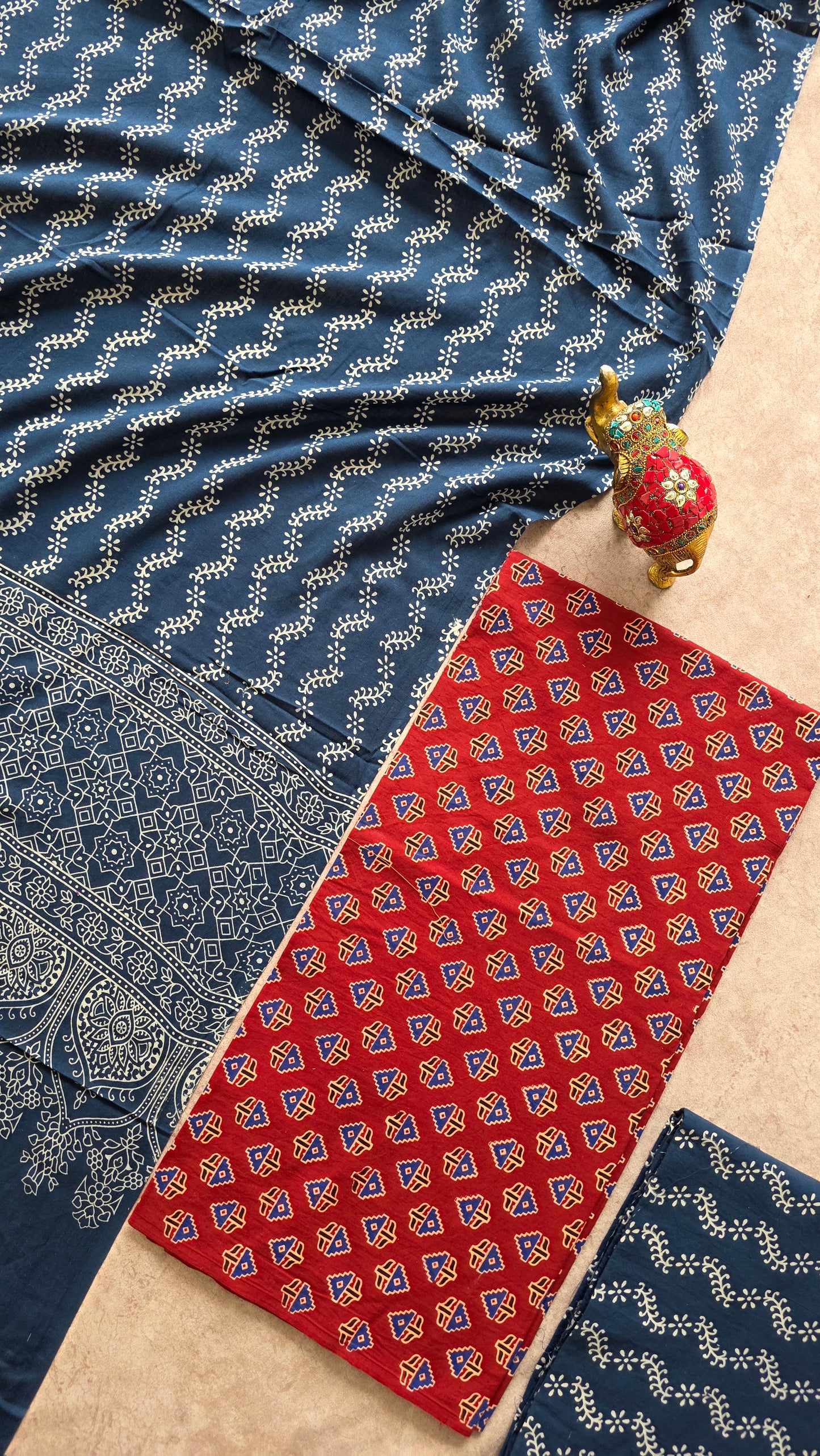 Heavy Ajrakh cotton set - VC74