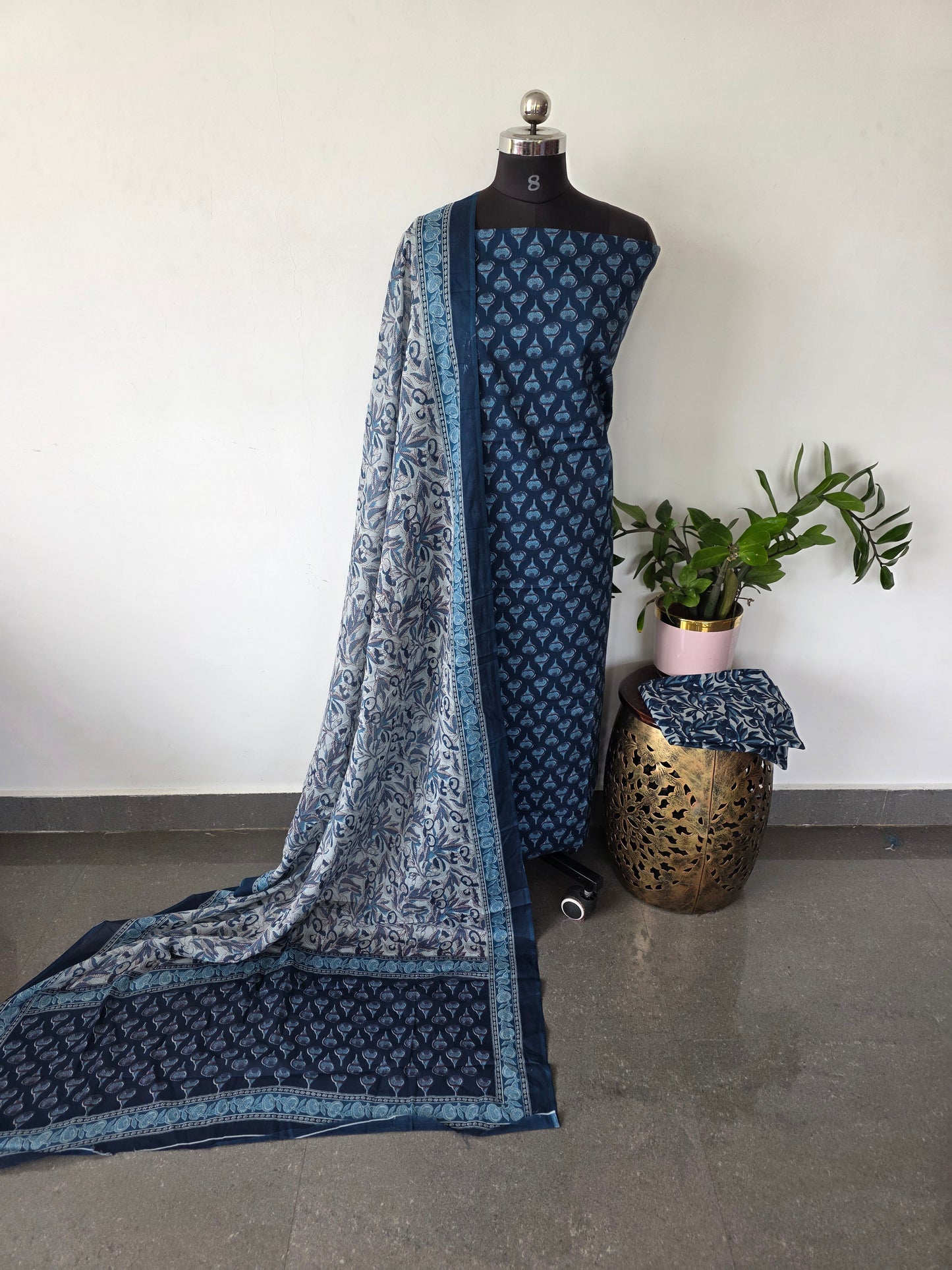 Jaipuri pure cotton salwar set - JA856
