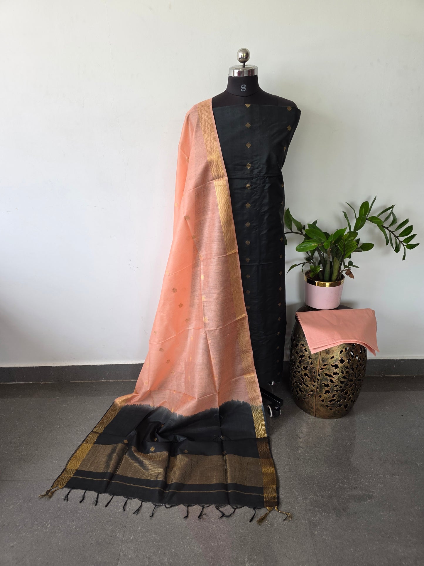 Bhagalpuri katan viscose silk set- BA339