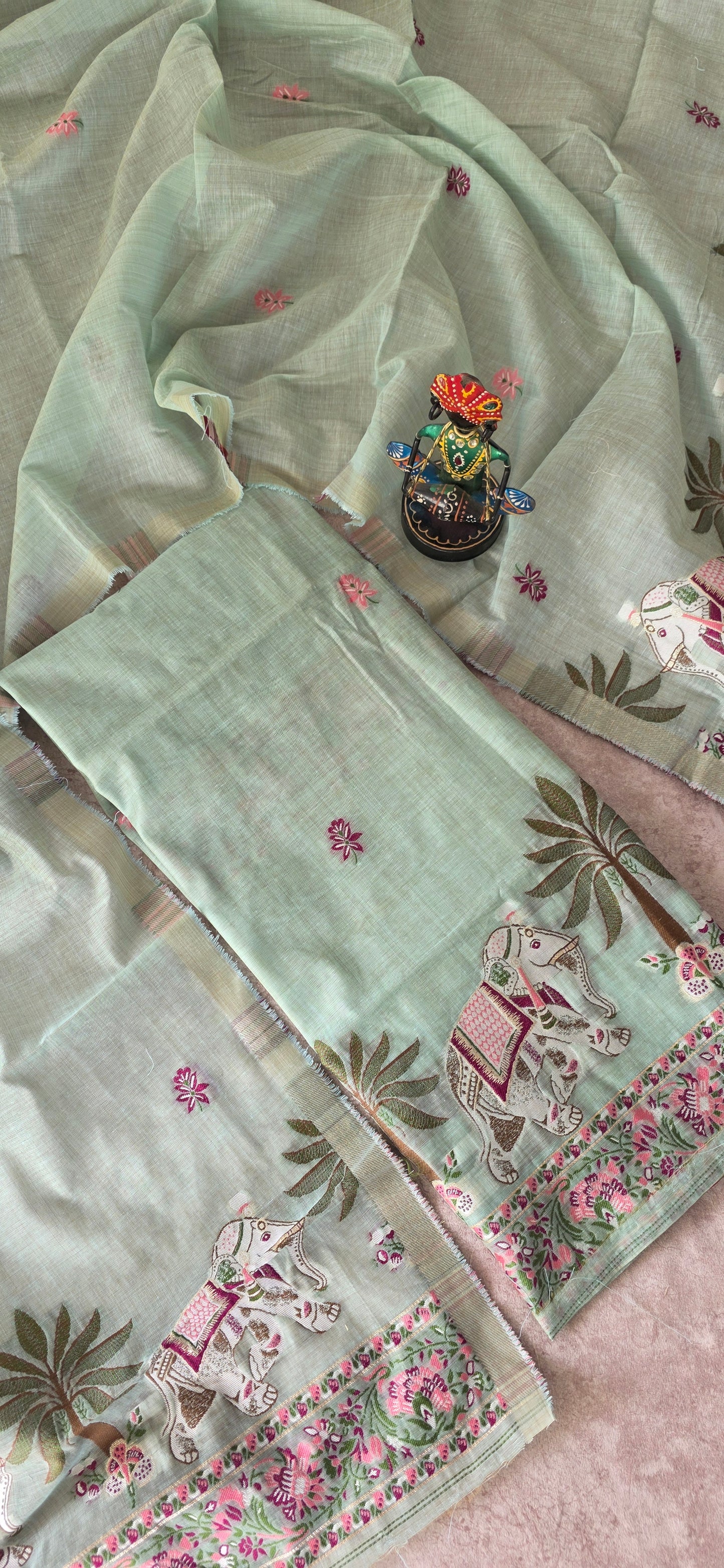 Jamdhani silk cotton set - LY2