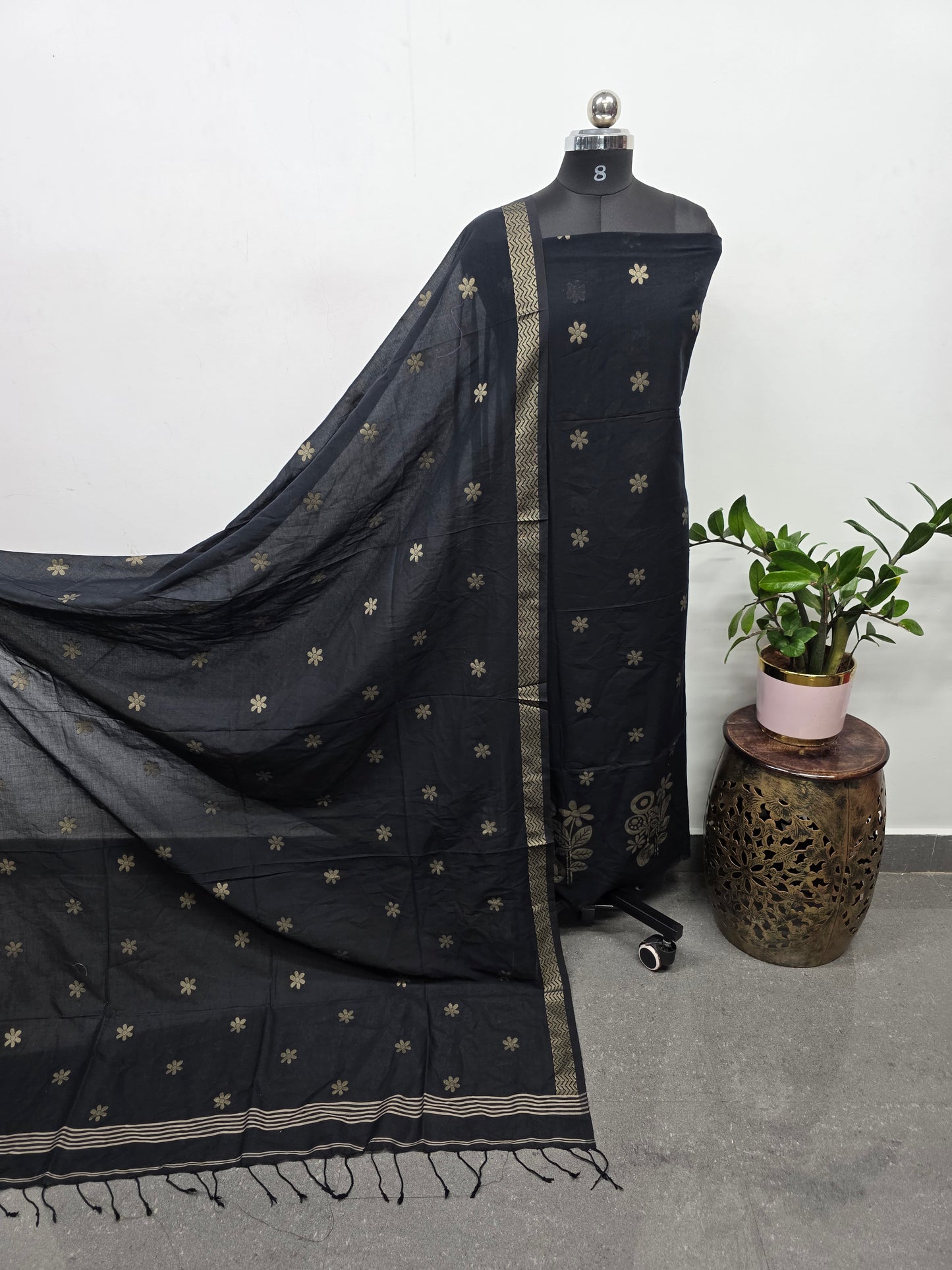 Mul cotton jamdhani set-JMM427