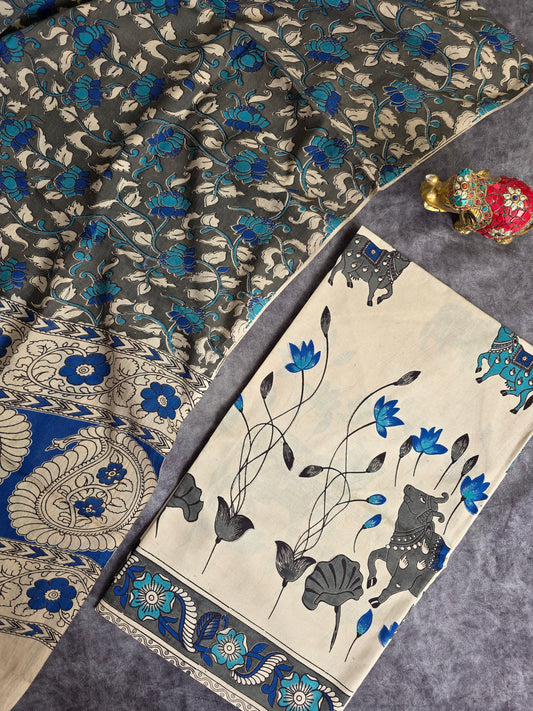 Authentic pure kalamkari cotton set - AK23