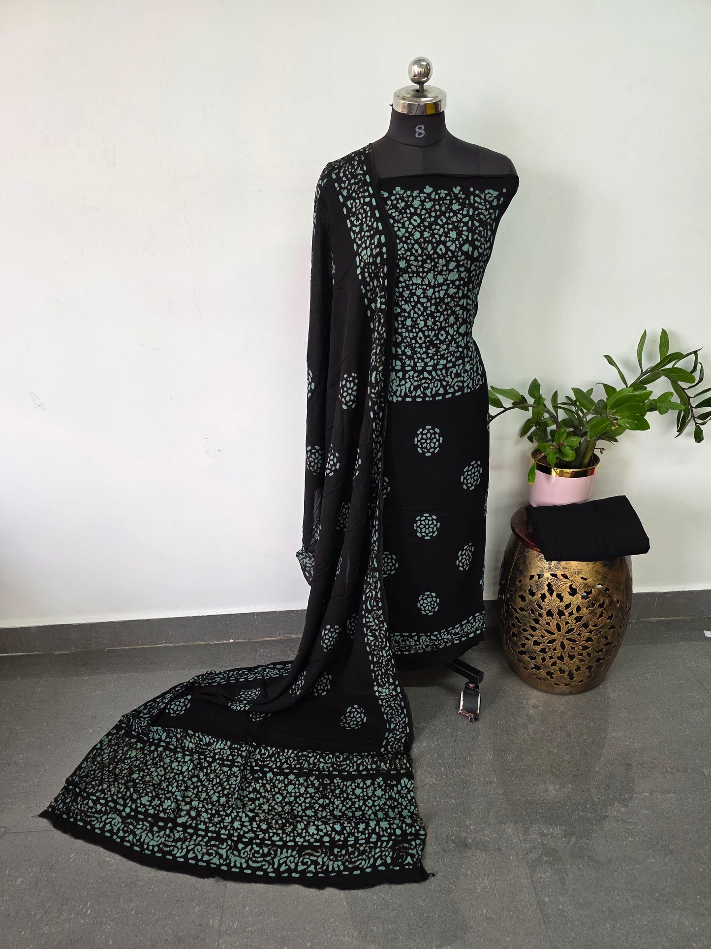 Batik georgette viscose salwar set - VZ29