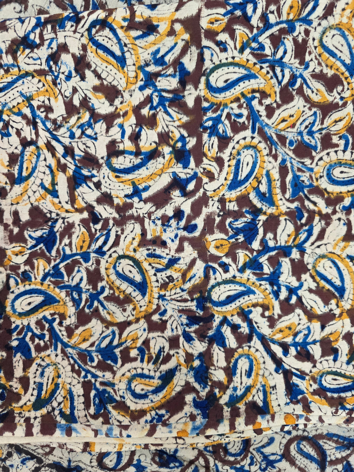 Handblock pure kalamkari cotton set (2 pc set) - AK521