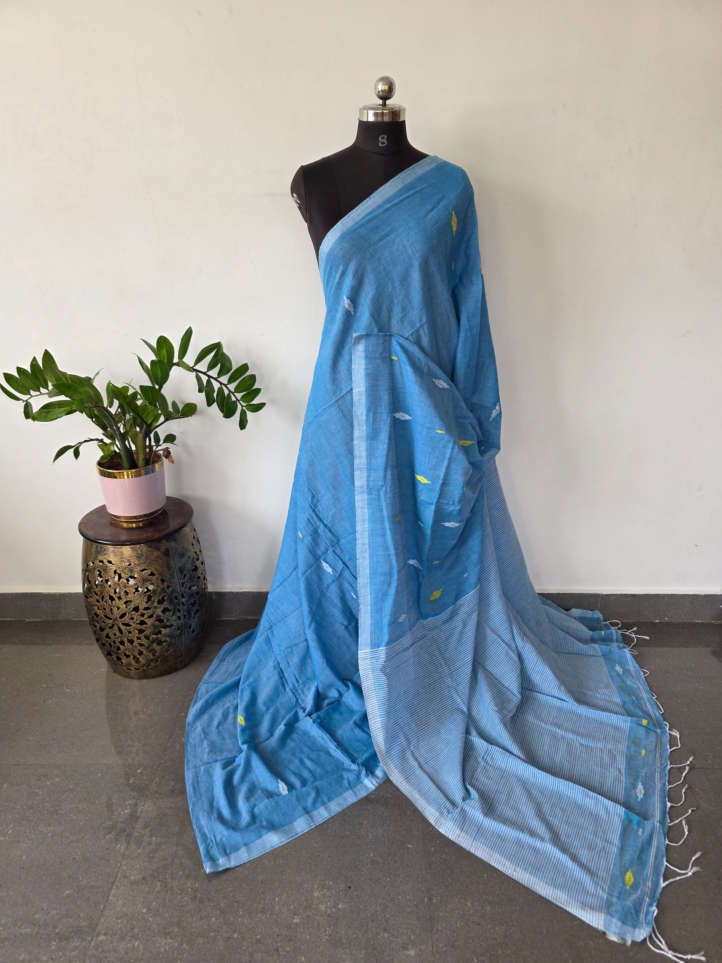 Malai cotton West Bengal saree - BB546