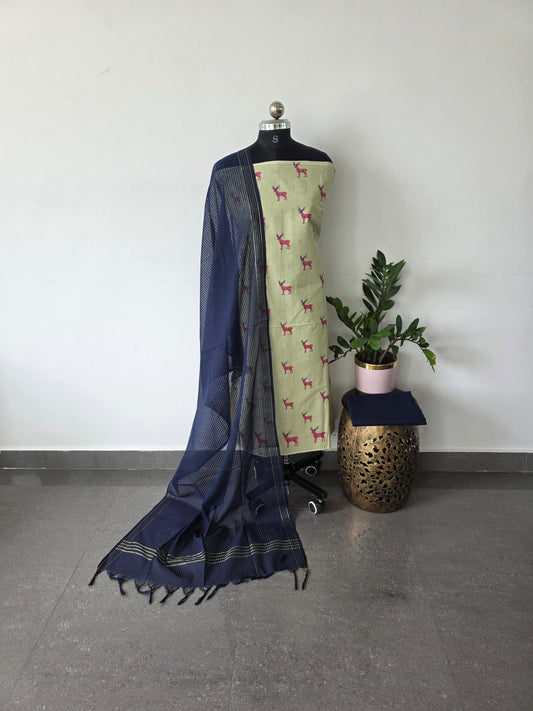 Pure handloom cotton set  - WH53