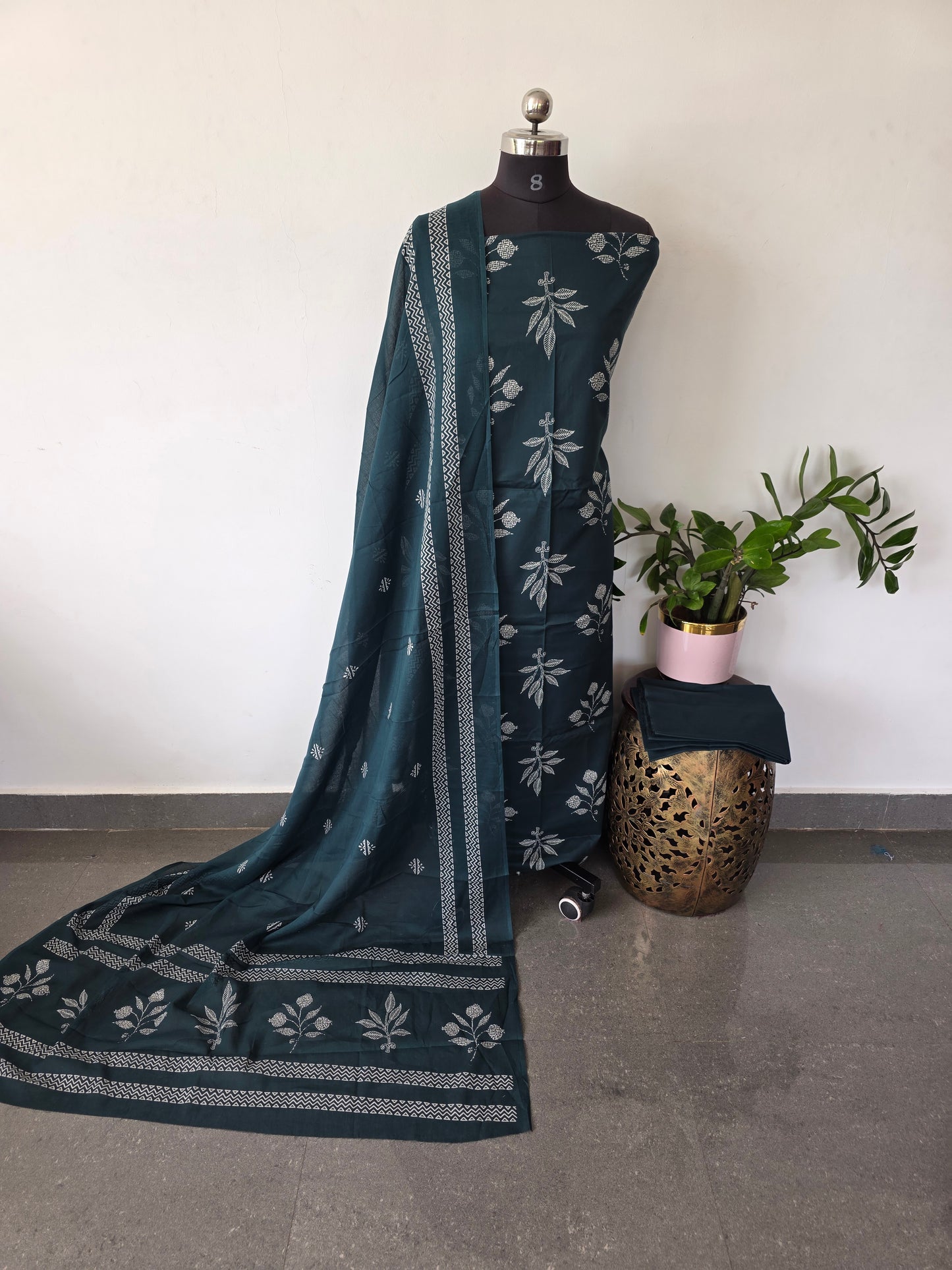Jaipuri pure cotton salwar set - JA863