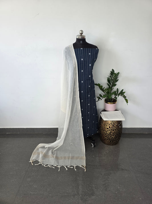 Pure handloom cotton set  - WH27