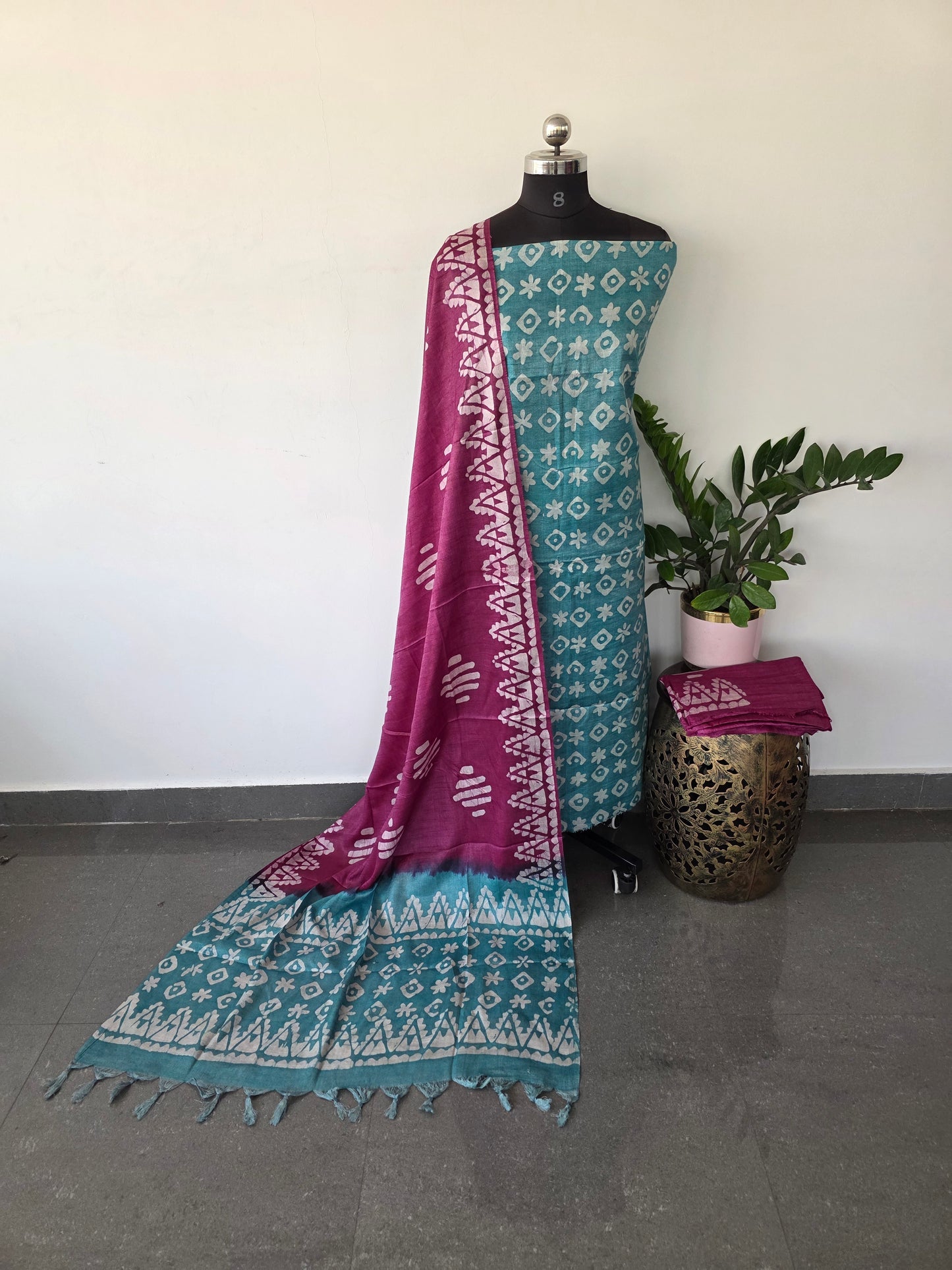 Bhagalpuri batik salwar set - BA39
