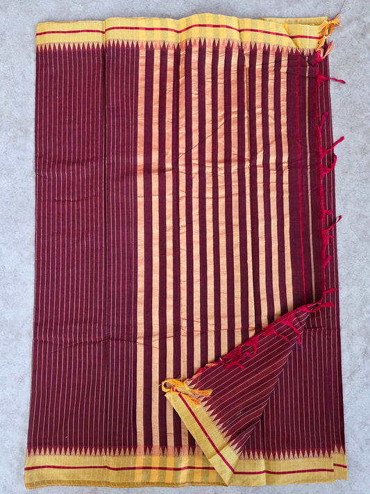 Mercerised stripes narayanapet with saree - NA230