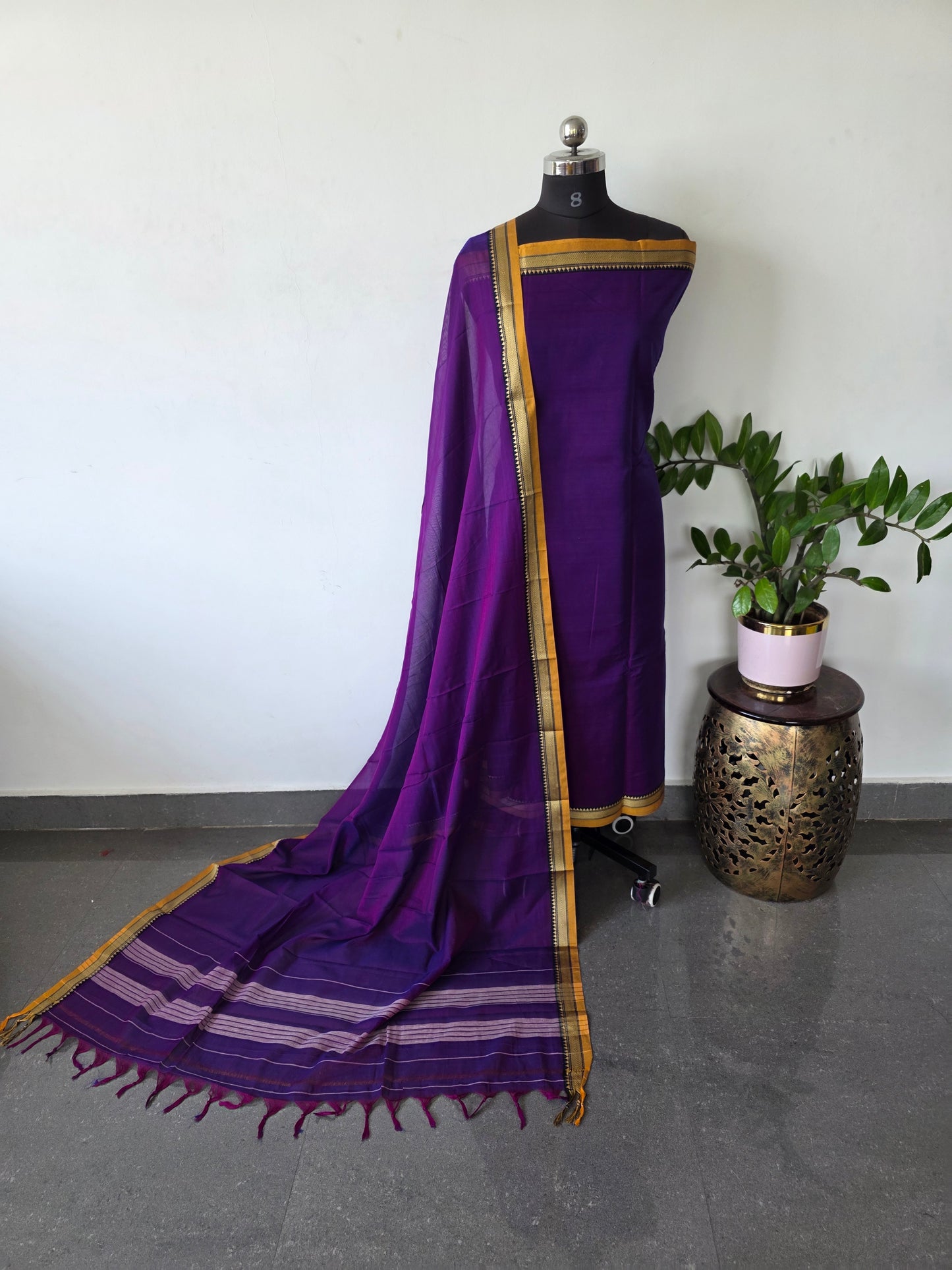 Mercerised narayanapet salwar set (4.5 meters)- NA338