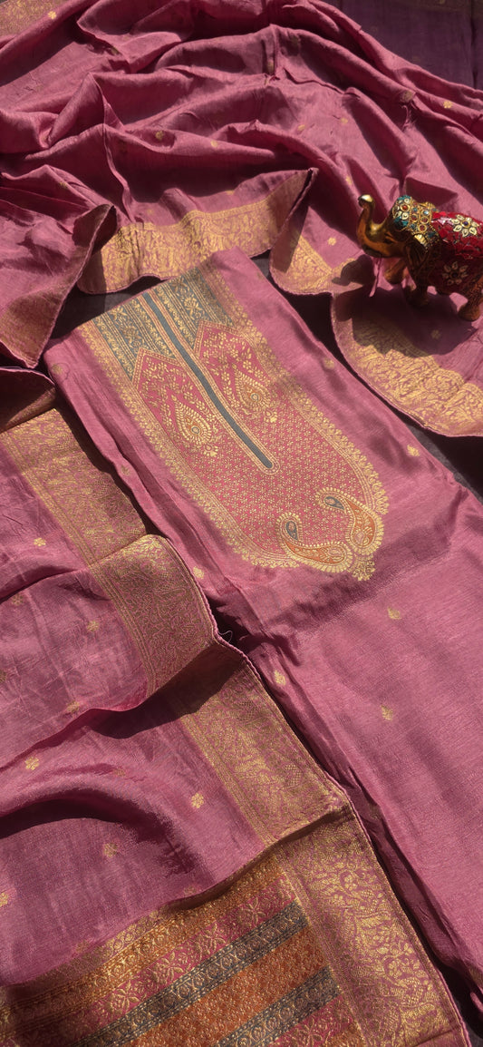 Premium Banarasi soft silk set - Gb2