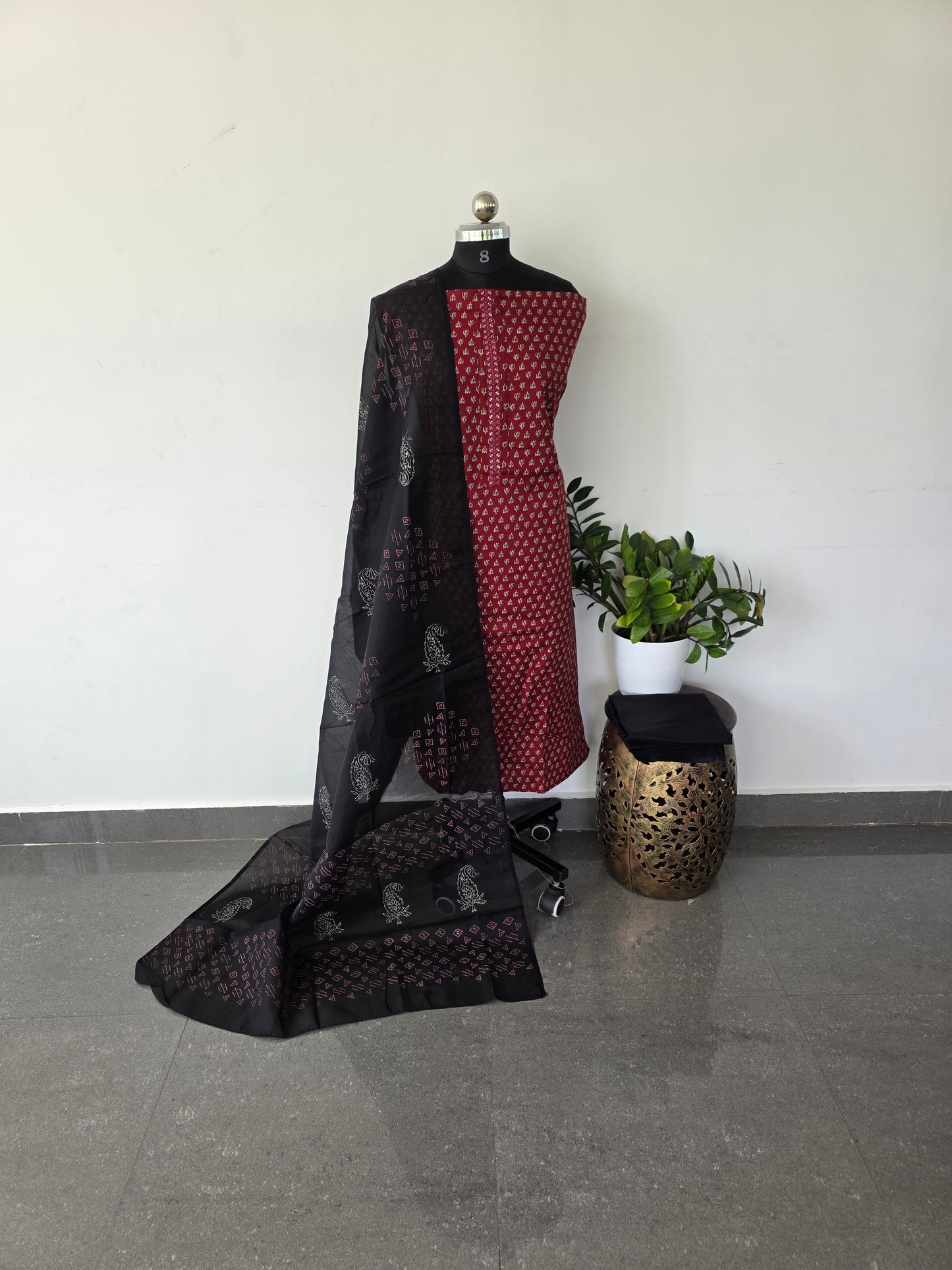 Ajrakh mixed cotton set - 185