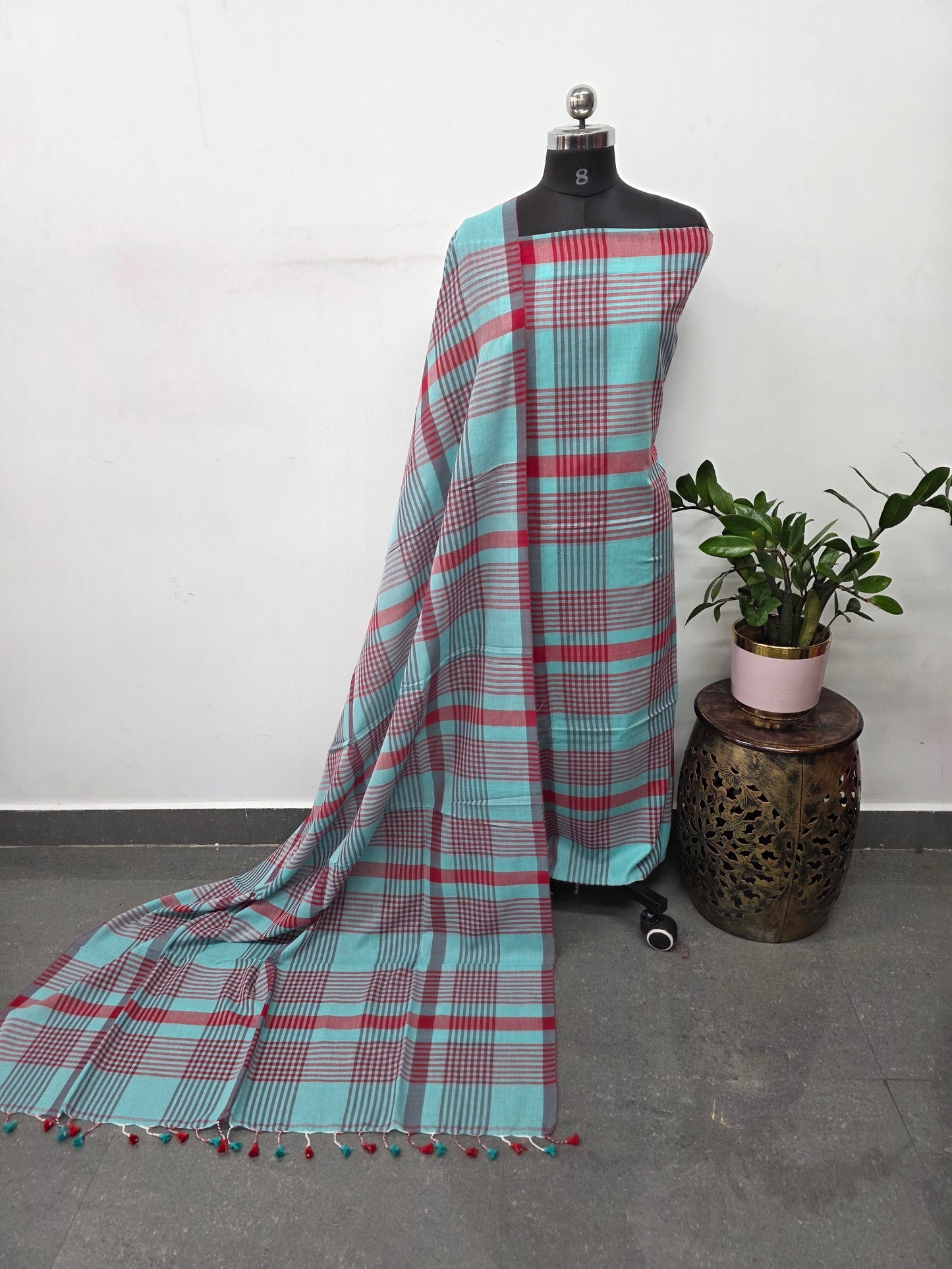 Checked Mul cotton set - JMM417