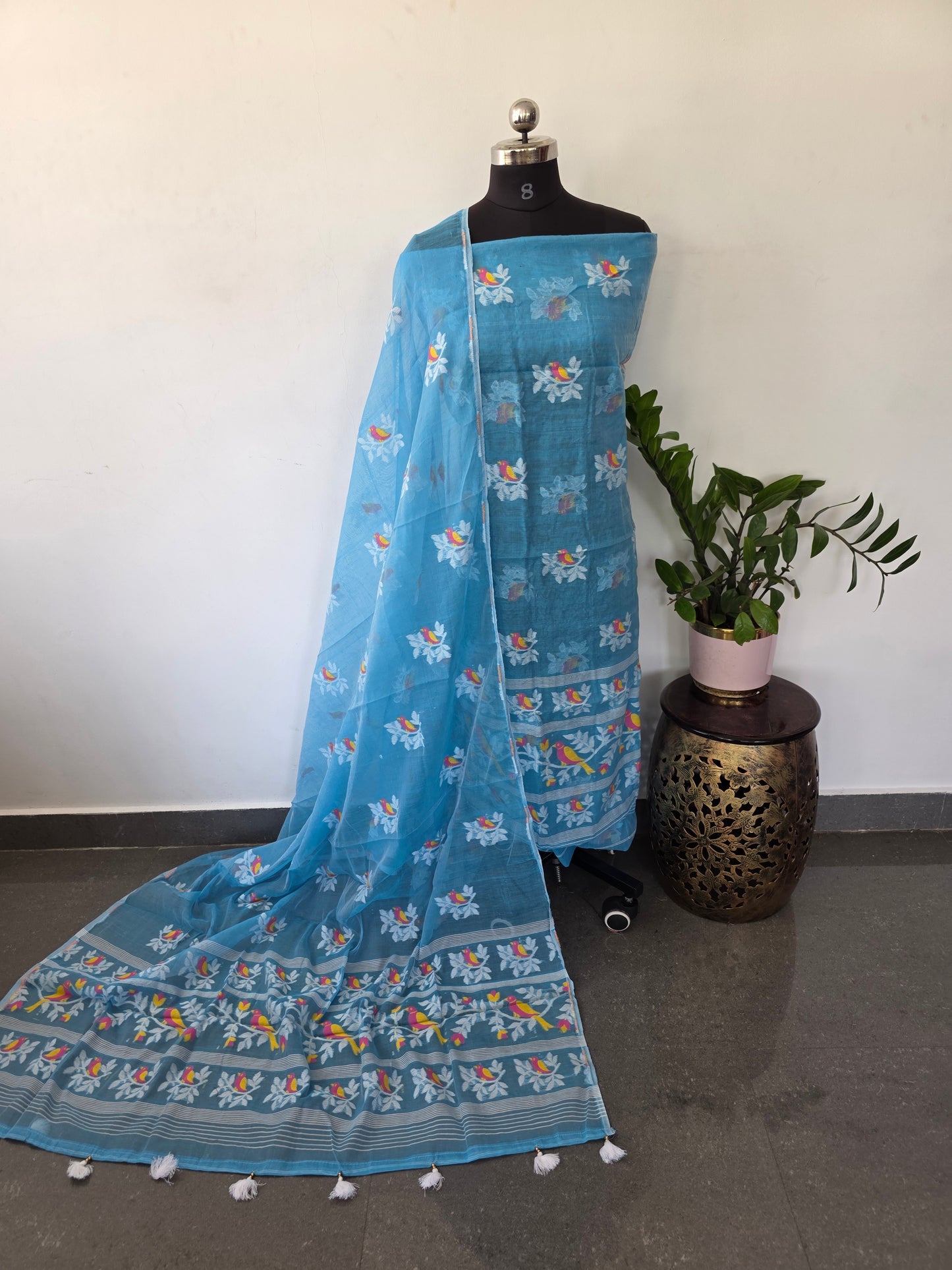 Premium Silk cotton jamdhani set - CLA143