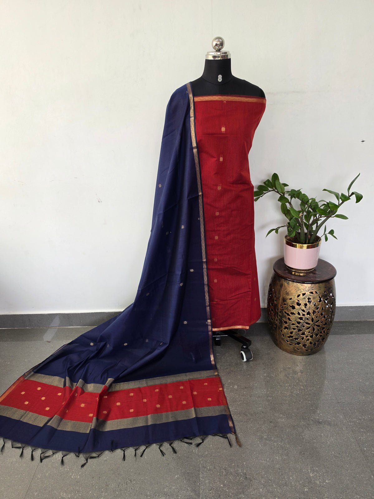 Semi Maheshwari silk set-SM329