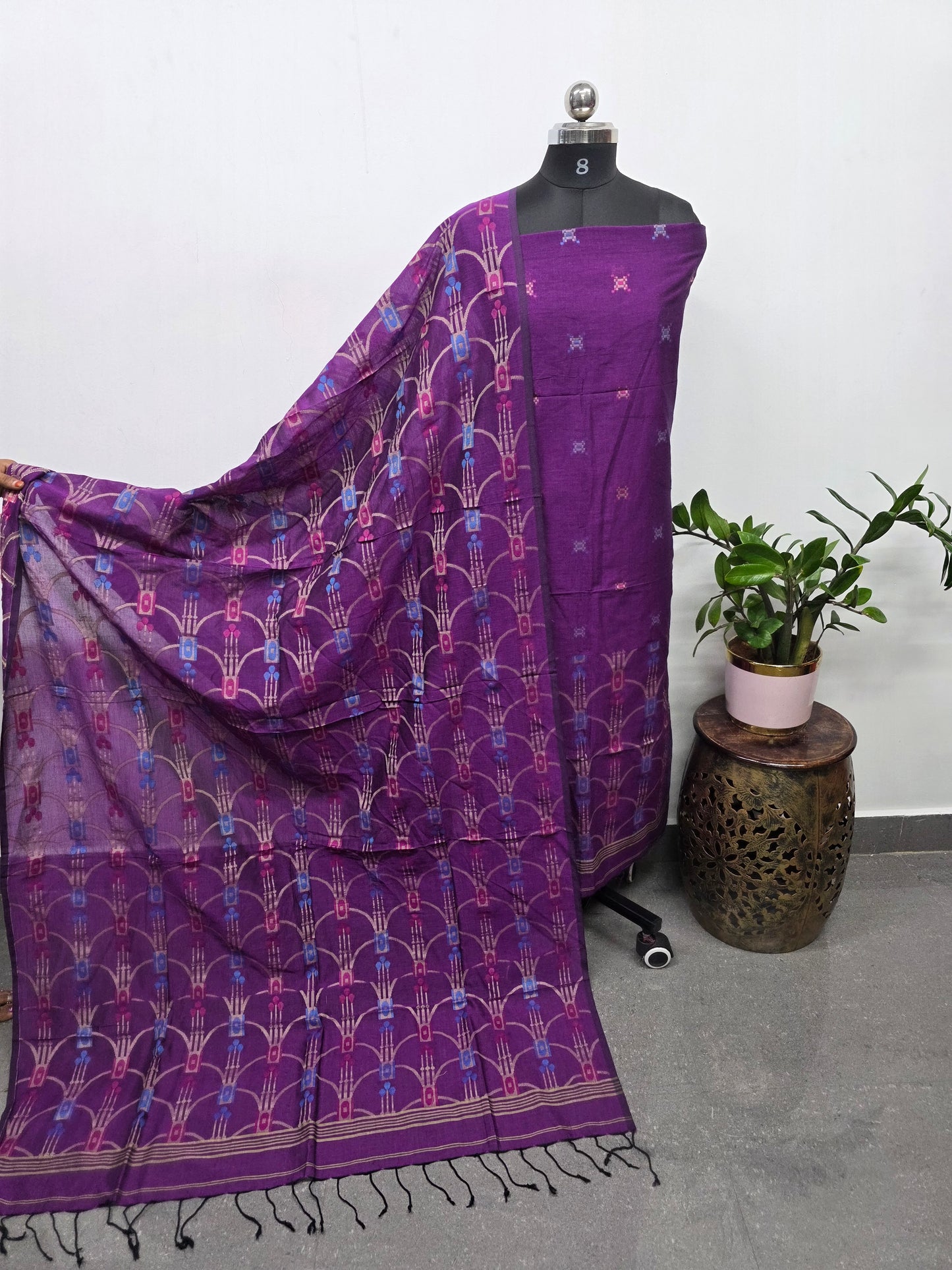 Mul cotton jamdhani set-JMM431