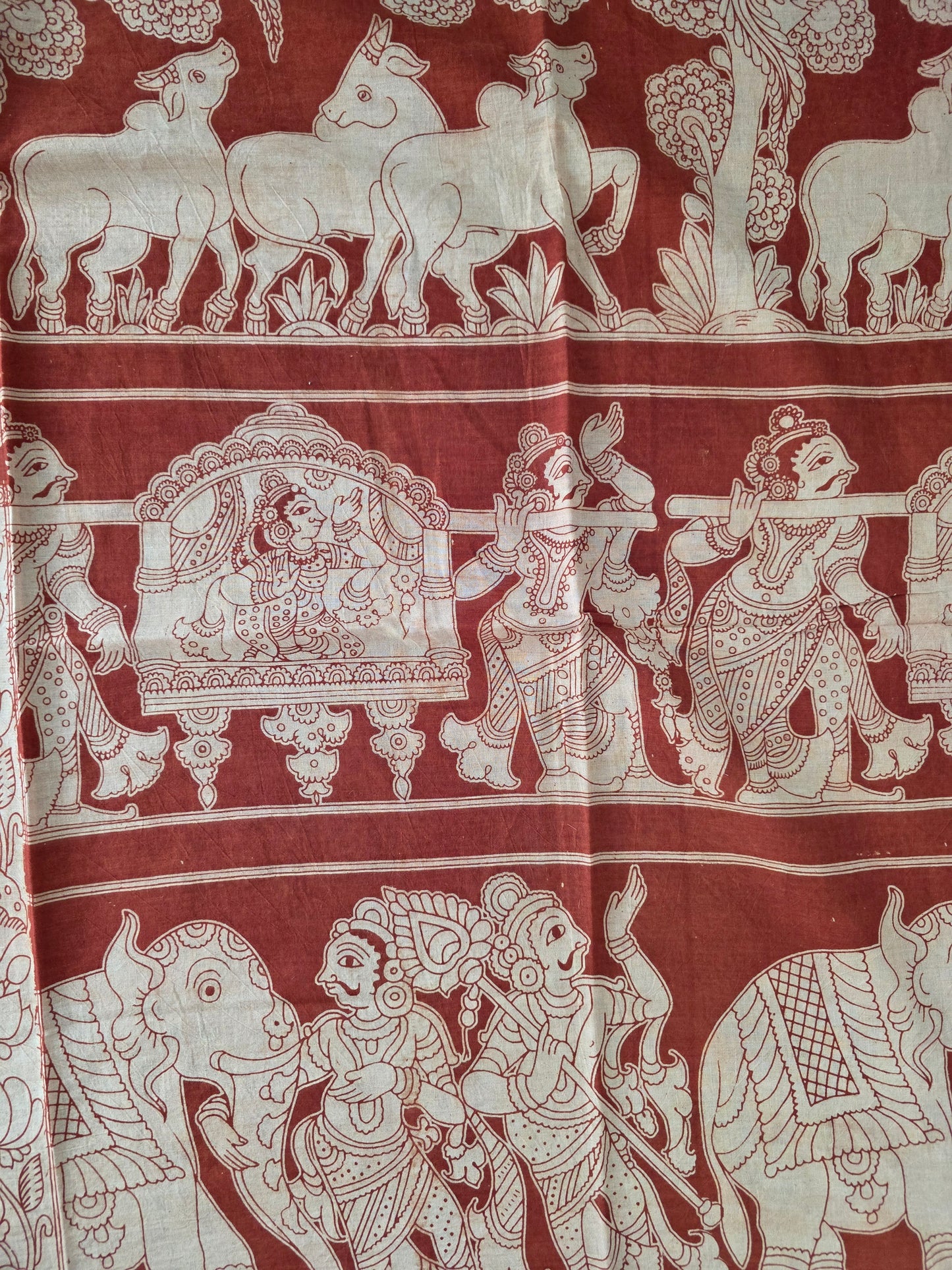 Pure Kalamkari Cotton Salwar Set (2.5 Metres) - Ak366