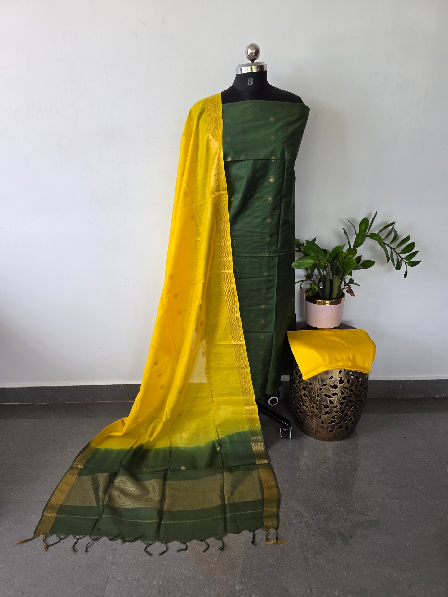 Bhagalpuri katan viscose silk set- BA334