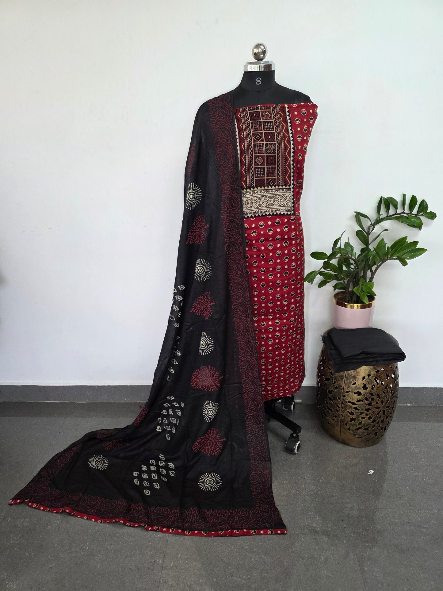 Ajrakh cotton set - BA271
