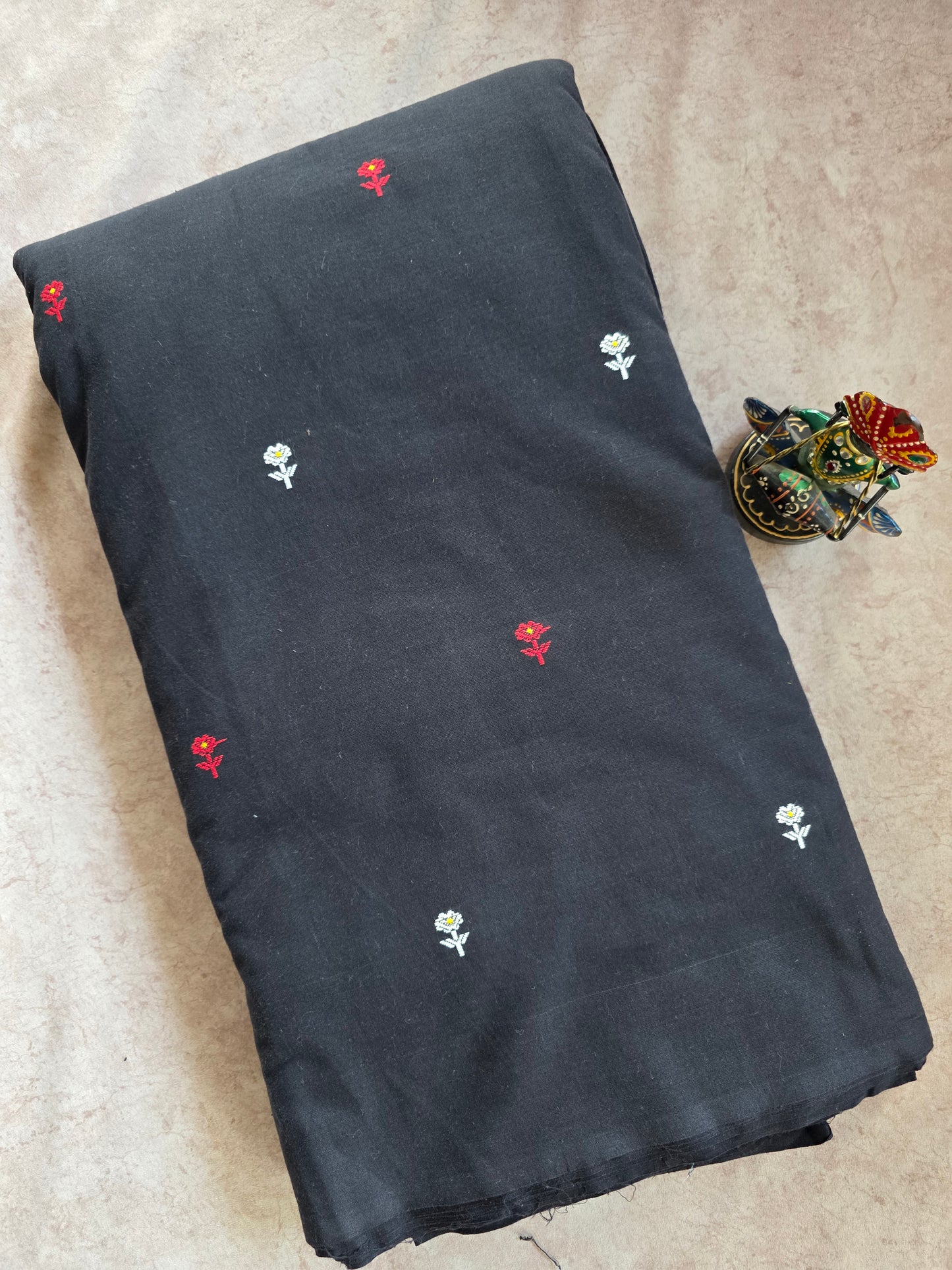 Prewashed Jamdhani butti south cotton running material - HRM54