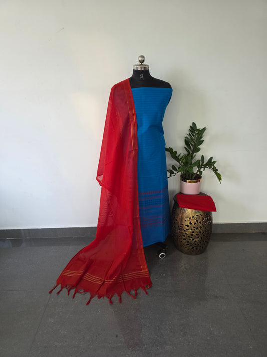 Pure handloom cotton set  - WH15