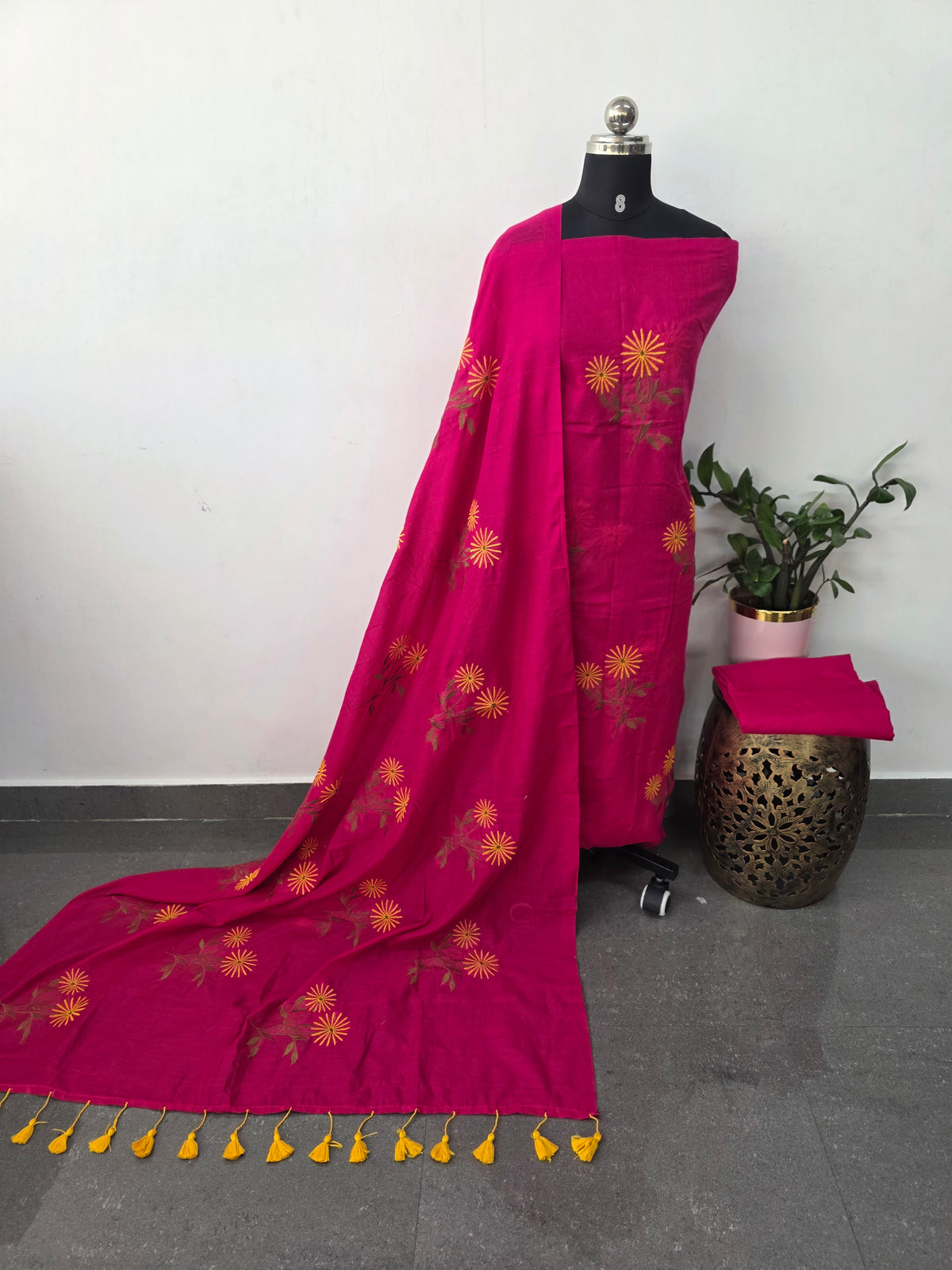 Embroidery Khadi cotton salwar -JMM530