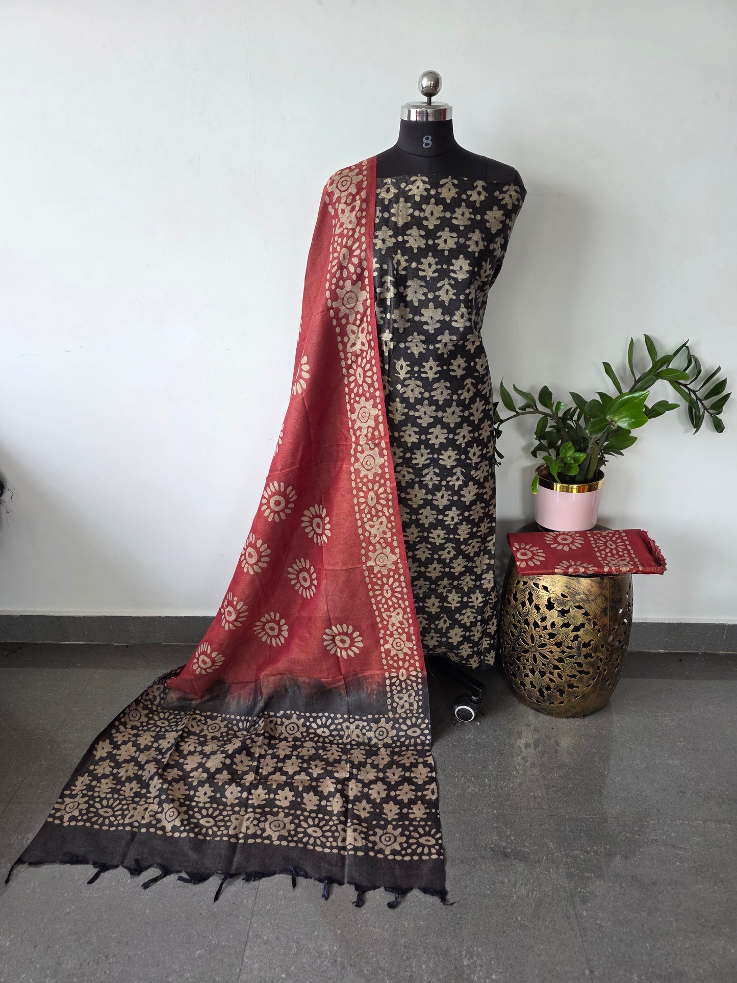 Bhagalpuri batik salwar set - BA453