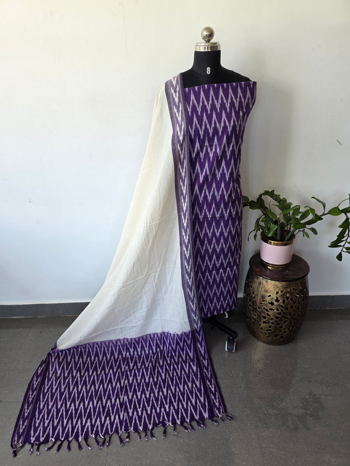 Pochampally ikkat cotton set - KK297
