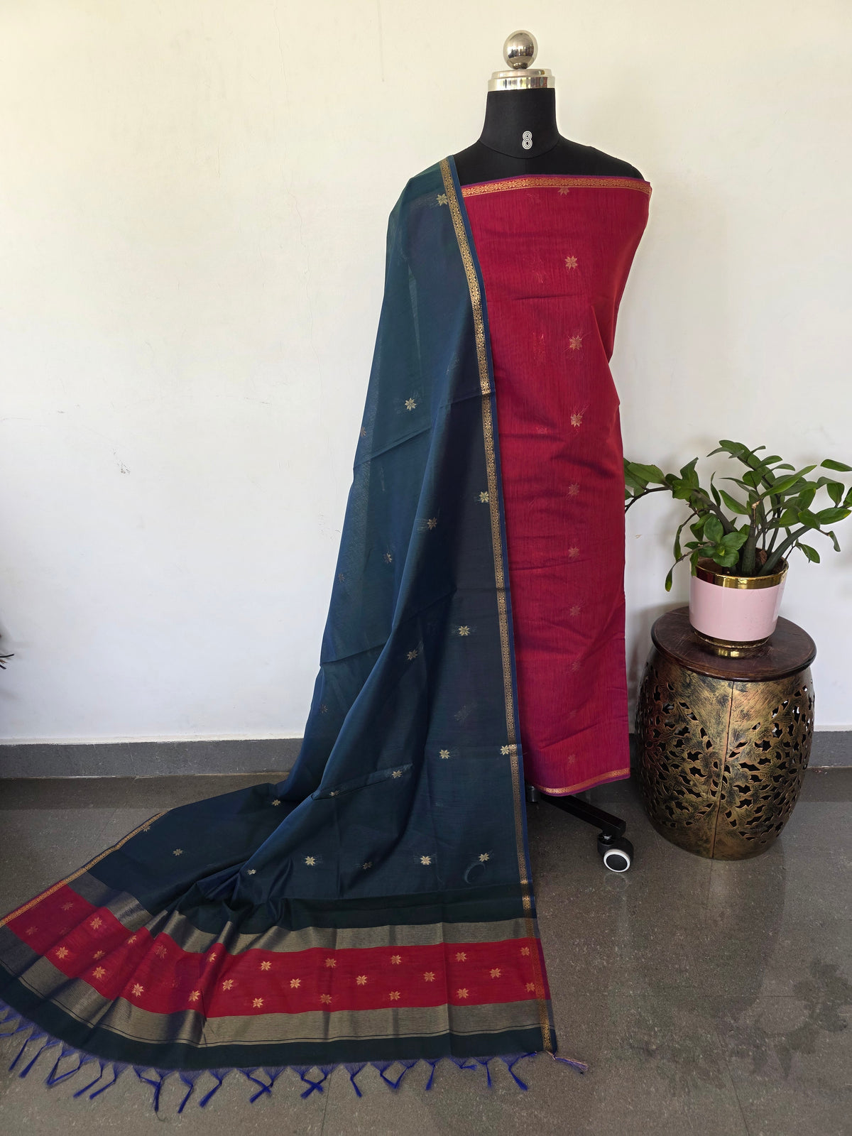 Semi Maheshwari silk salwar set-SM260
