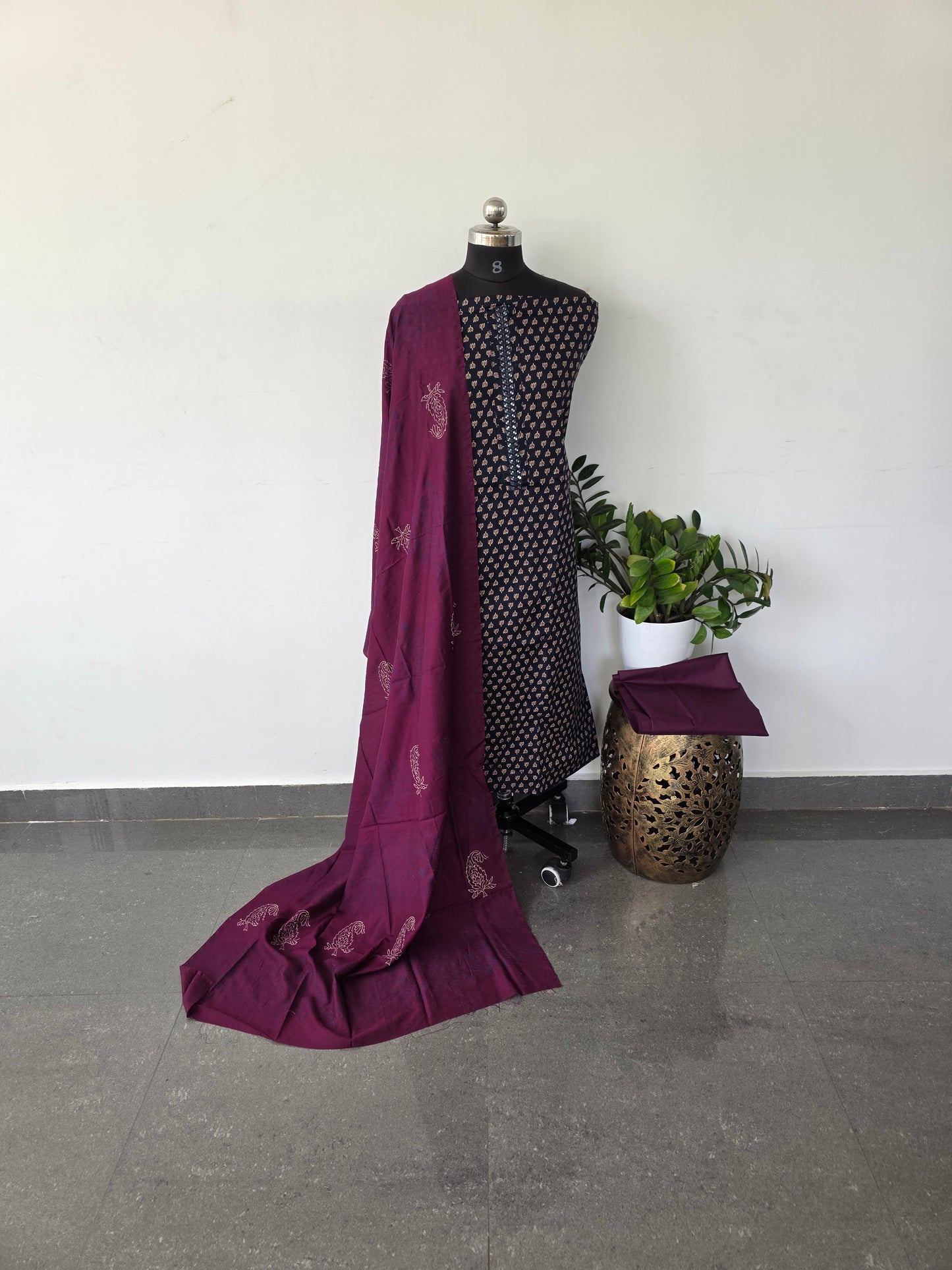 Ajrakh mixed cotton set - 183