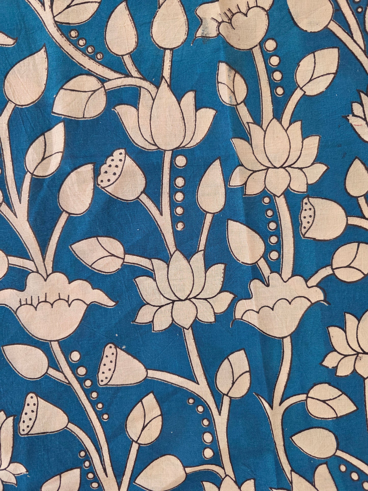 Pure Kalamkari Cotton Salwar Set (2.50 Metres) - Ak358