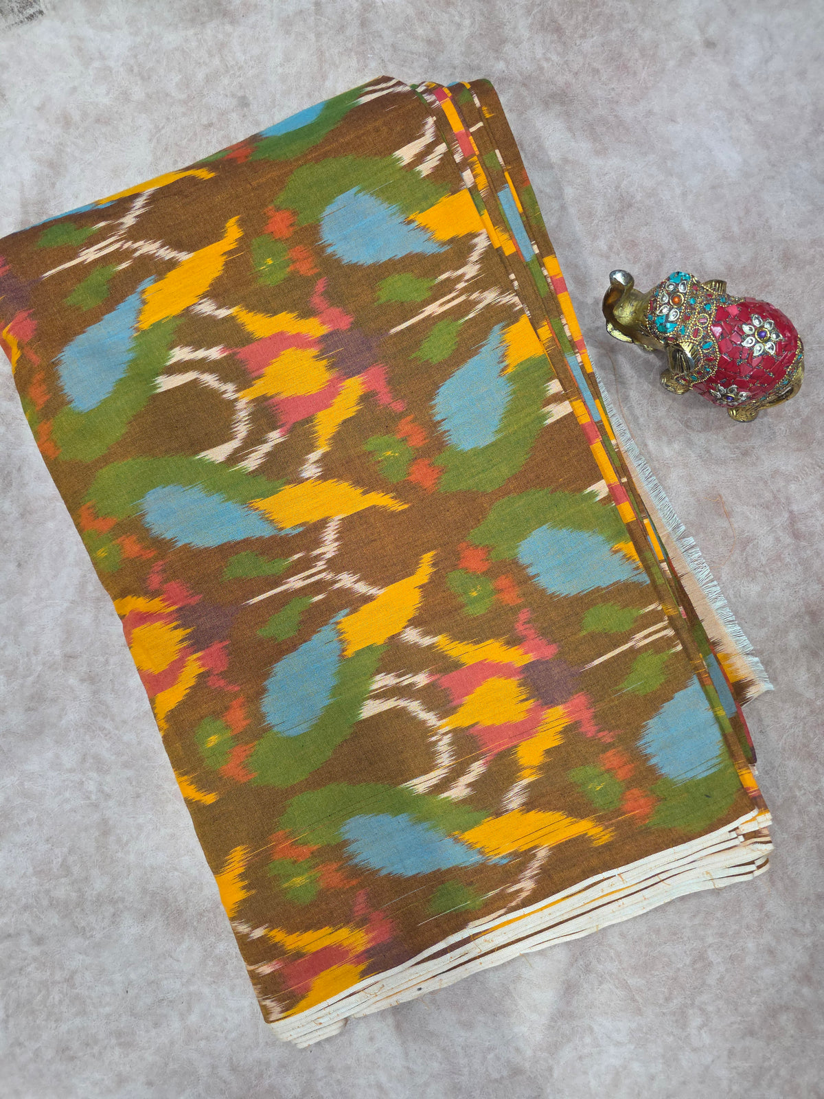 Indo ikkat cotton running material - WW106
